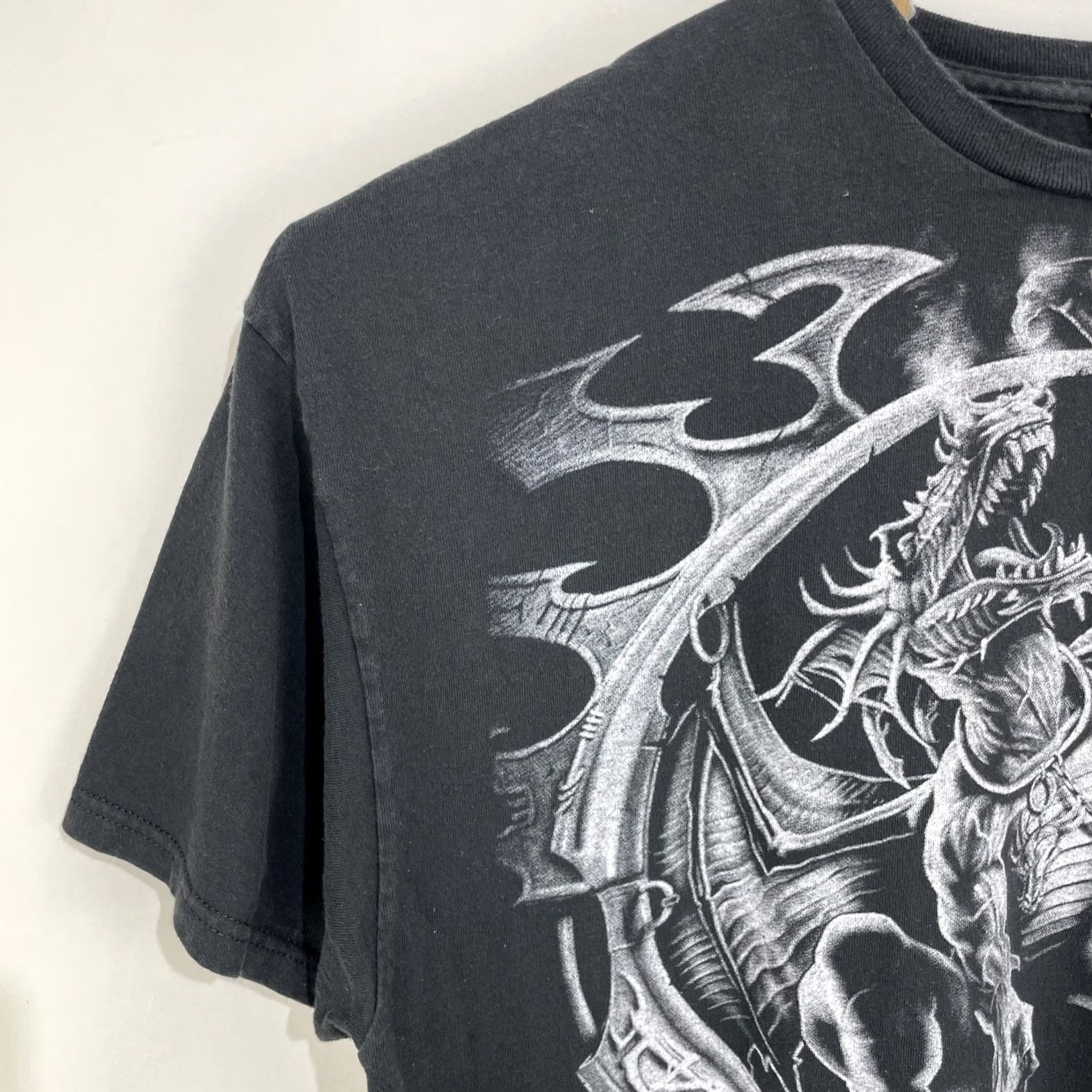 Liquid Blue VINTAGE Liquid Blue Night Slayer Dragon Catcher Shirt Black Dragon 3XL XXXL 2001 Mens Size US XXL / EU 58 / 5 - 6 Thumbnail