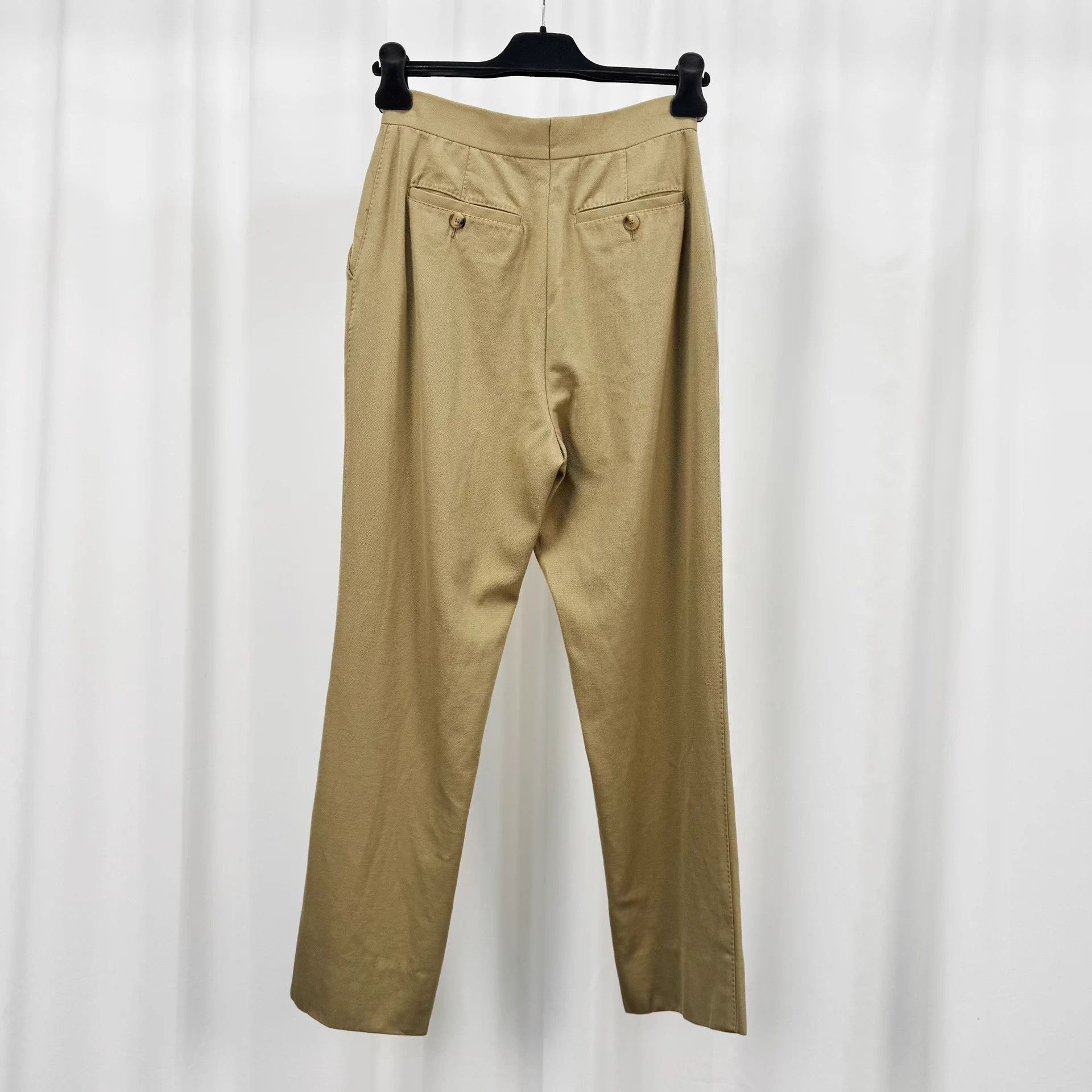 Burberry Burberry Khaki Wool Casual Trousers UK6 99 New Size 26" / US 2 / IT 38 - 2 Thumbnail