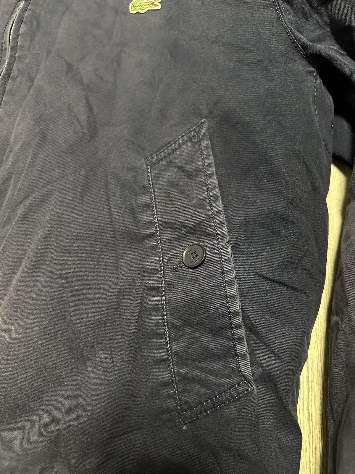 Lacoste Vintage Lacoste Distressed Denim Jacket Size US M / EU 48-50 / 2 - 10 Thumbnail