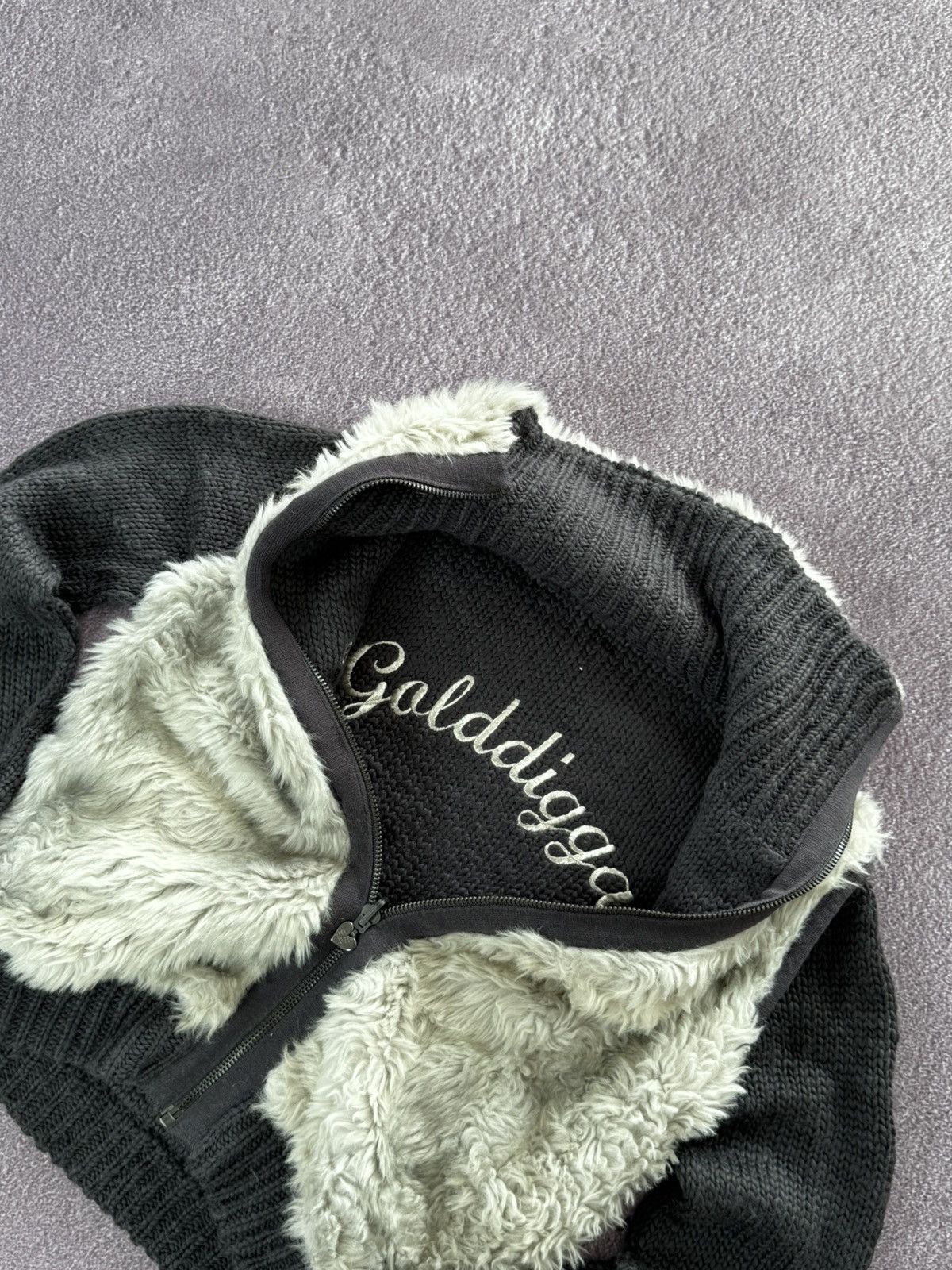If Six Was Nine Japanese vintage Lgb style Y2K fur zip sweater Size S / US 4 / IT 40 - 8 Thumbnail