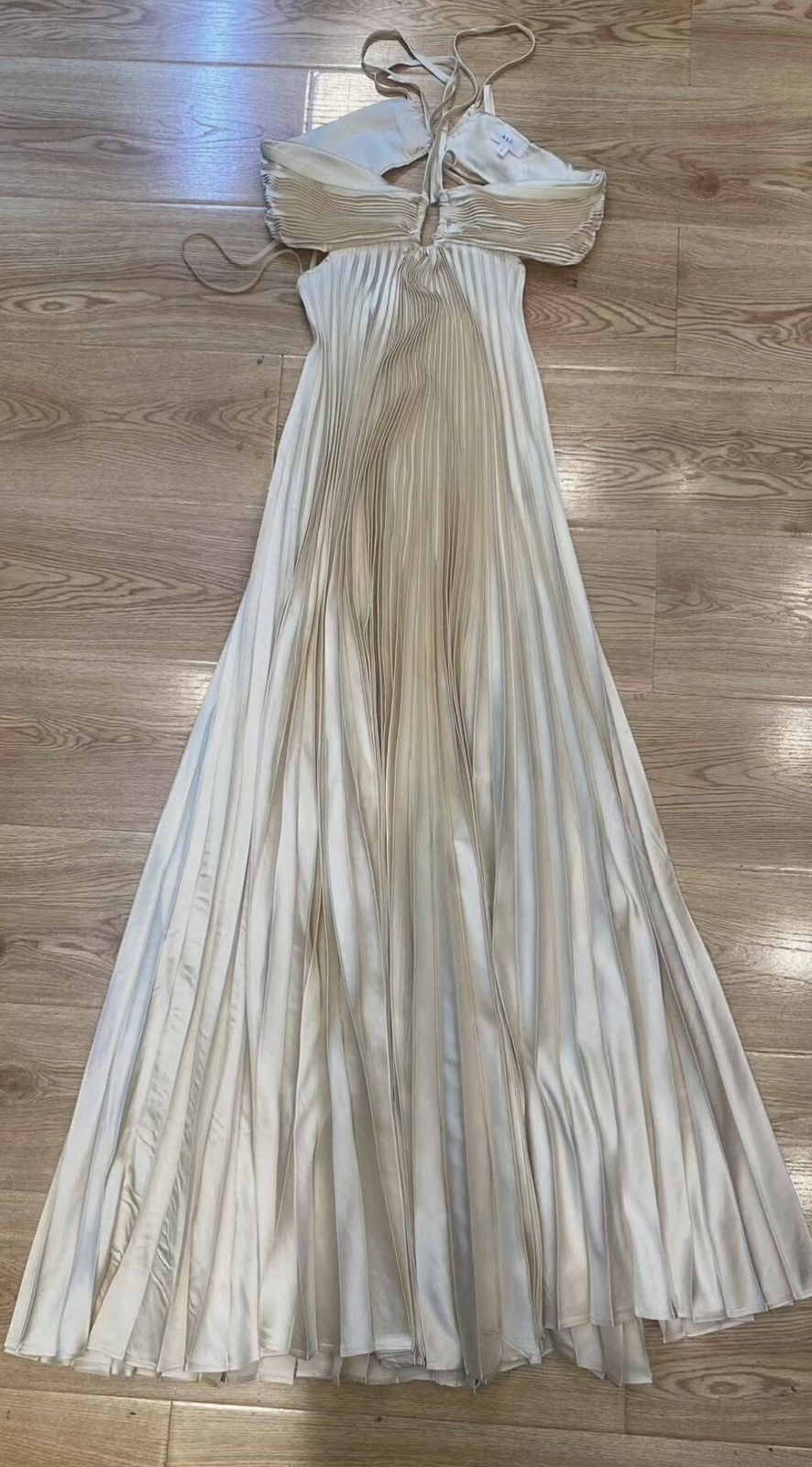 A.L.C. A.L.C Moira Pleated Cutout Maxi Dress Size S / US 4 / IT 40 - 5 Thumbnail