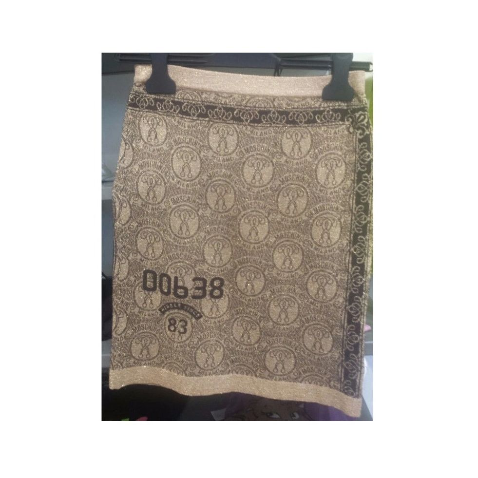 Moschino MOSCHINO COUTURE Jeremy Scott Teddy Bear Credit Card SKIRT Size 25" / US 0 / IT 36 - 6 Thumbnail