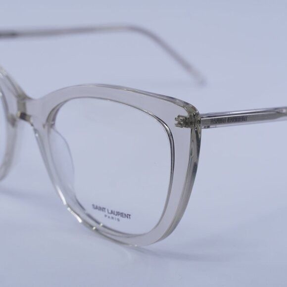 Saint Laurent Paris Saint Laurent SL778 004 Eyeglasses Transparent Beige 55mm Size ONE SIZE - 7 Thumbnail