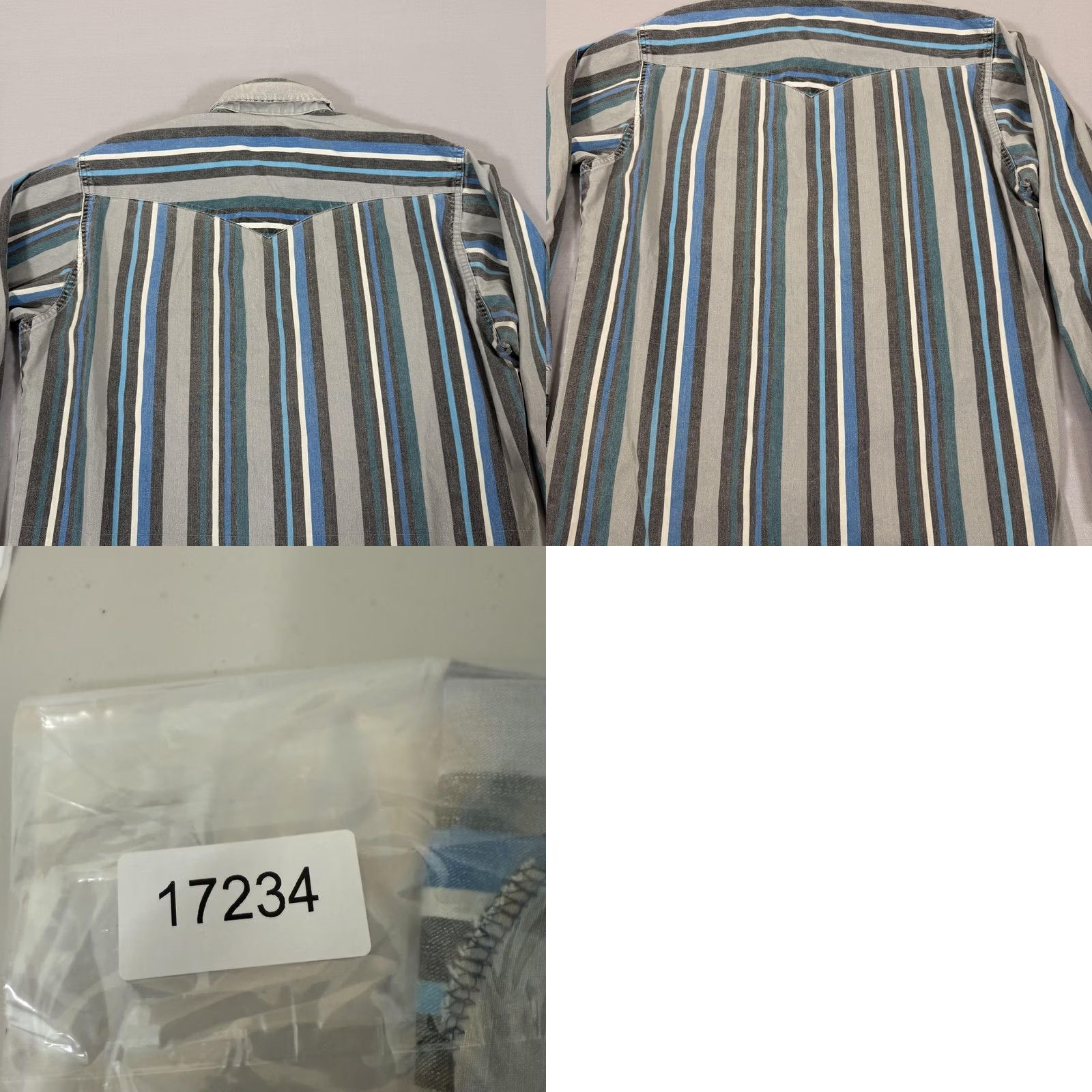 Wrangler VINTAGE Wrangler Shirt Men Medium Brushpopper Stripe Western Pearl Snap 90s Work Size US M / EU 48-50 / 2 - 9 Thumbnail