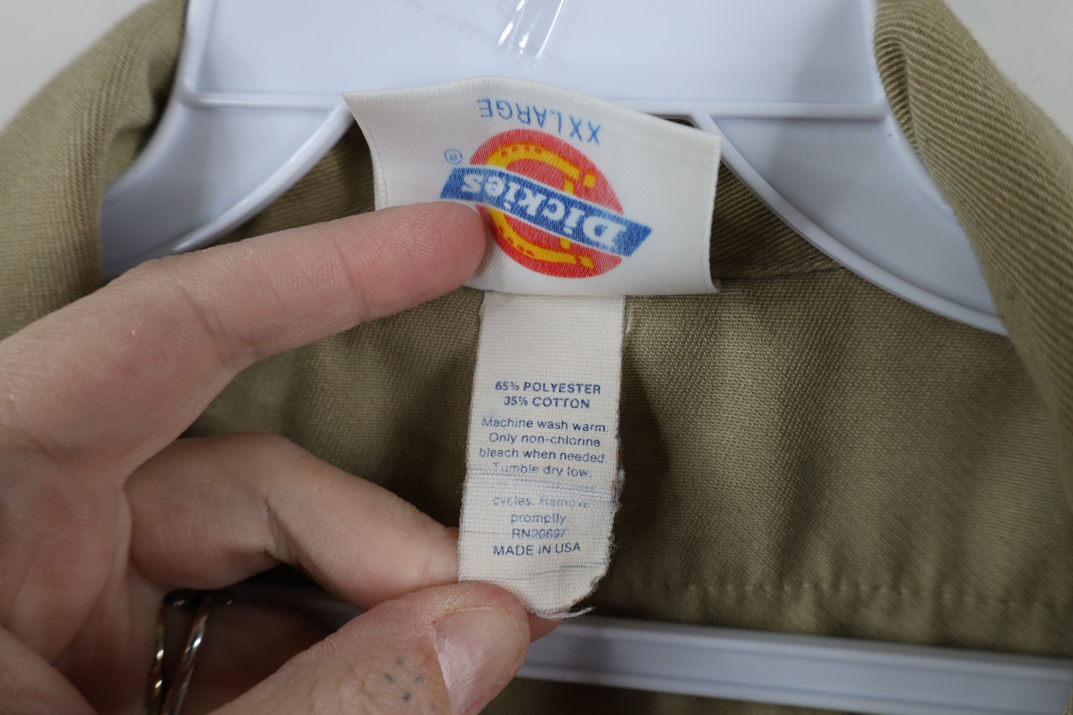 Dickies × Vintage Vintage 90s Dickies Workwear Mechanic Button Shirt USA Size US XXL / EU 58 / 5 - 10 Thumbnail