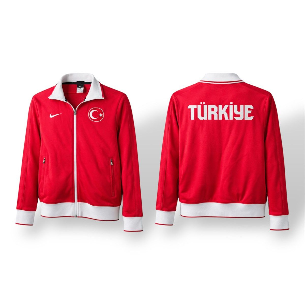 Nike TURKEY TEAM 2010/11 TRAINING NIKE SOCCER FOOTBALL ZIP JACKET Size US M / EU 48-50 / 2 - 2 Thumbnail