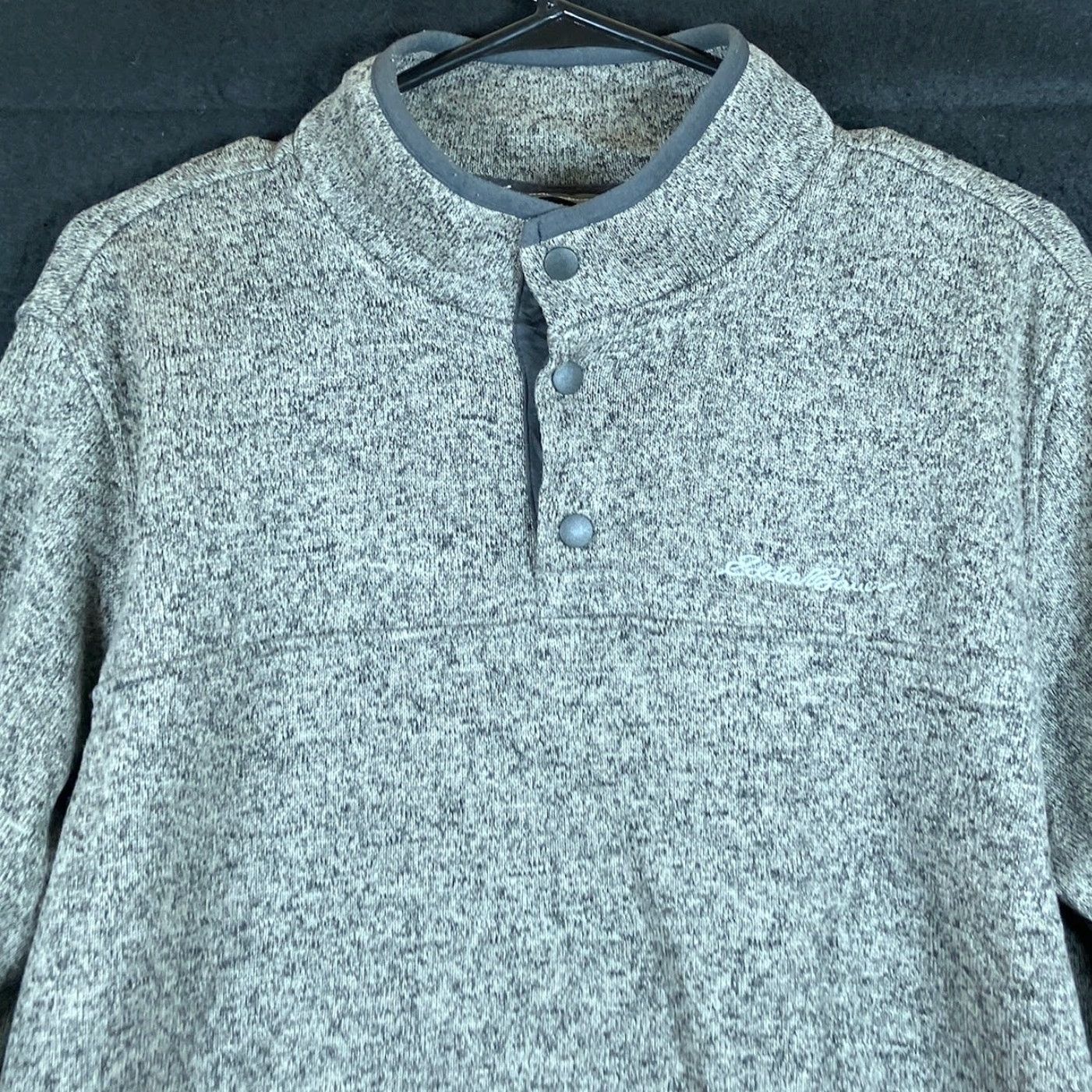 Eddie Bauer Eddie Bauer Mens Sweater Gray Pullover 1/4 Snap Mock Radiator Fleece Large Size US L / EU 52-54 / 3 - 2 Thumbnail