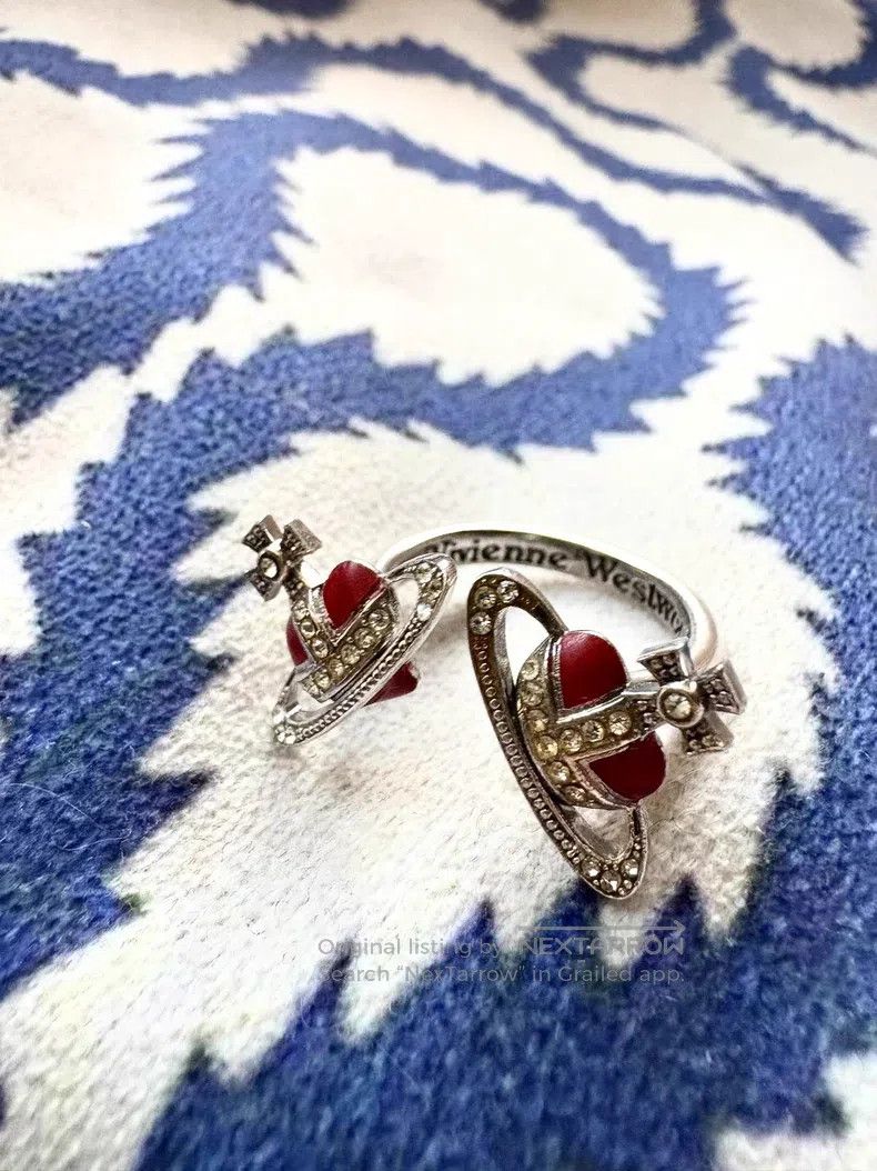 Vivienne Westwood Vivienne Westwood Gemini red love ring Size ONE SIZE - 2 Thumbnail