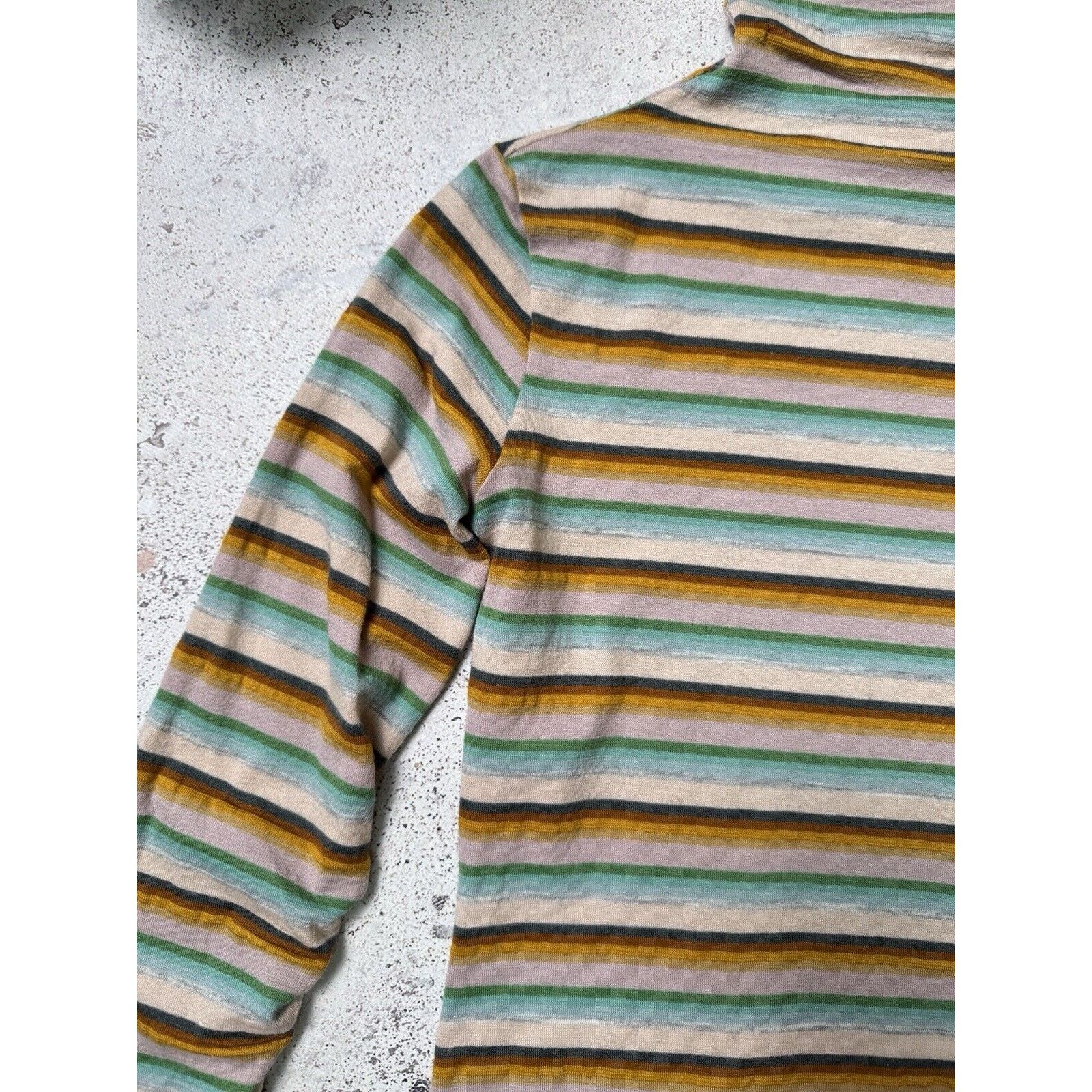 Miss Sixty Vintge Miss Sixty Turtleneck Sweater Avant Garde Striped Size L / US 10 / IT 46 - 4 Thumbnail