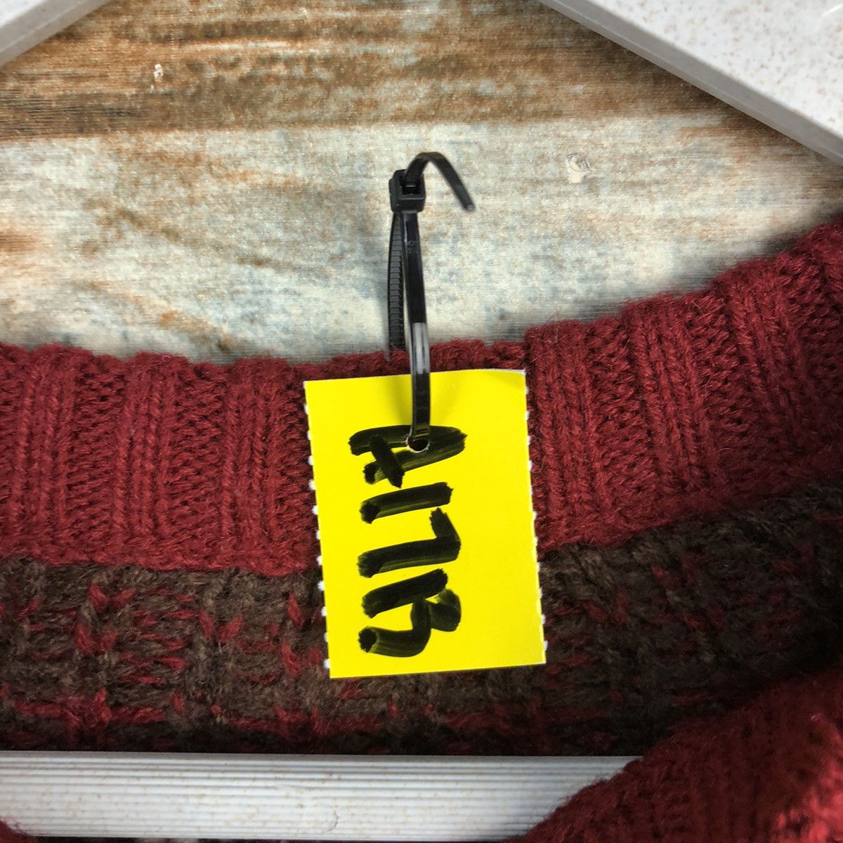 Homespun Knitwear × Japanese Brand Japan navajo Maroon Knitwear crop top #A1713 Size M / US 6-8 / IT 42-44 - 9 Thumbnail