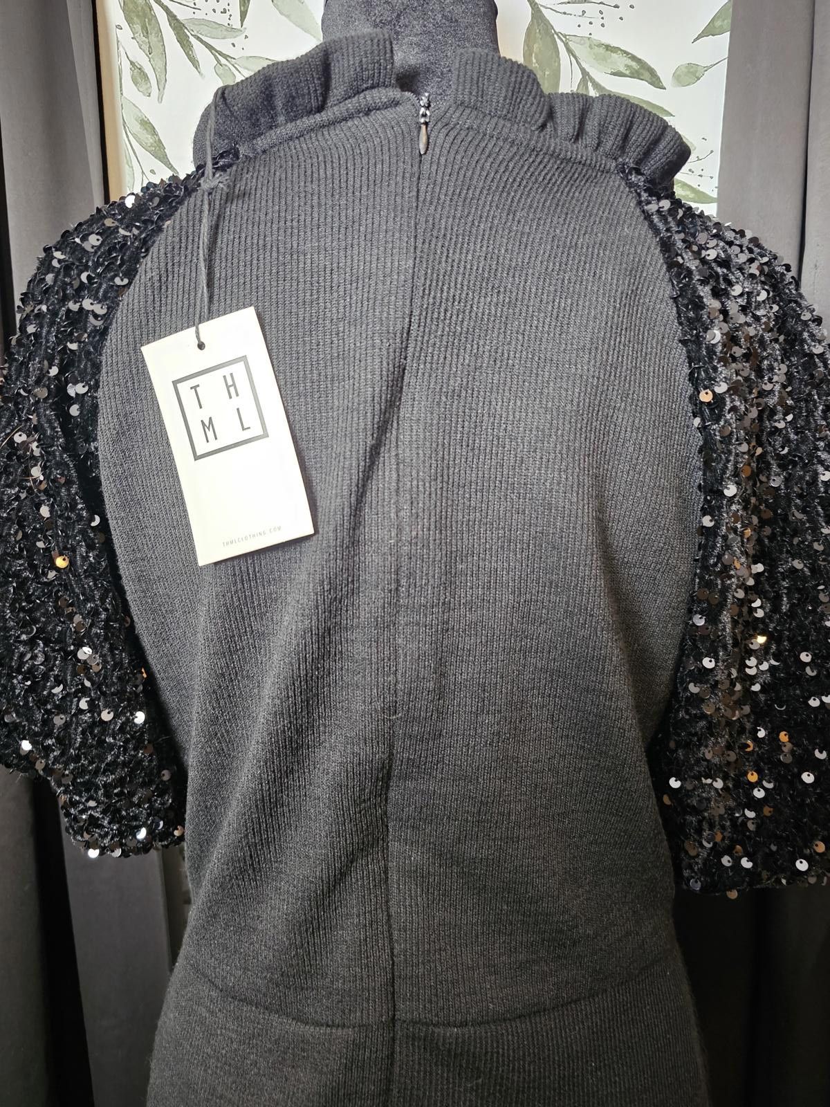 Other NWT THML Dress Black Womens Size M Anthropologie Size M / US 6-8 / IT 42-44 - 7 Thumbnail