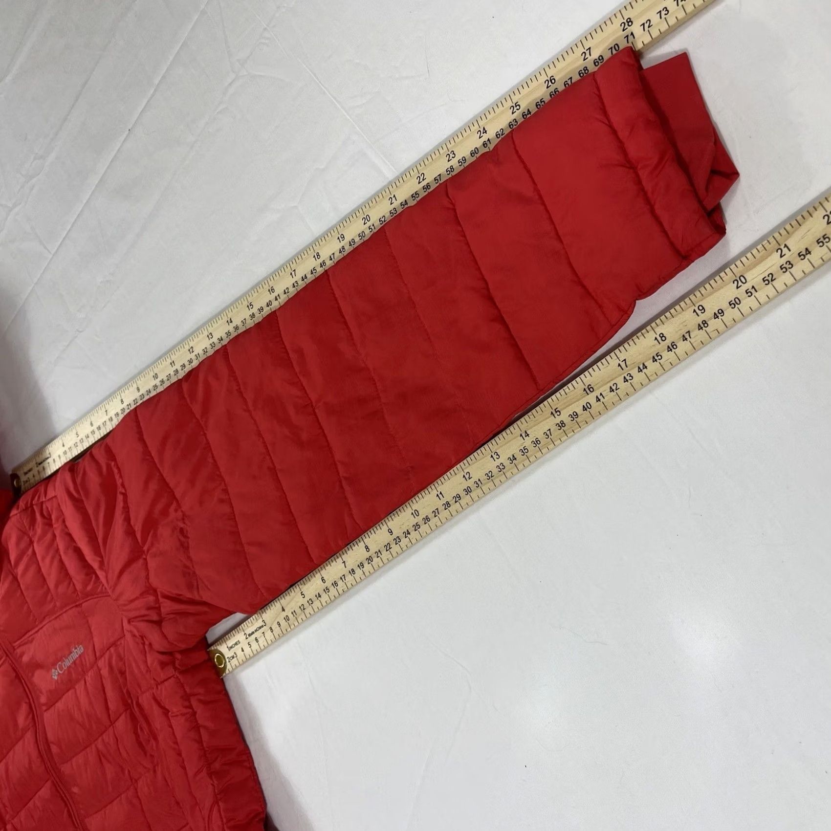 Vintage Columbia Puffer Jacket Unisex Adults M Hooded Red Thermal Coil Quilted Zip Size M / US 6-8 / IT 42-44 - 6 Thumbnail