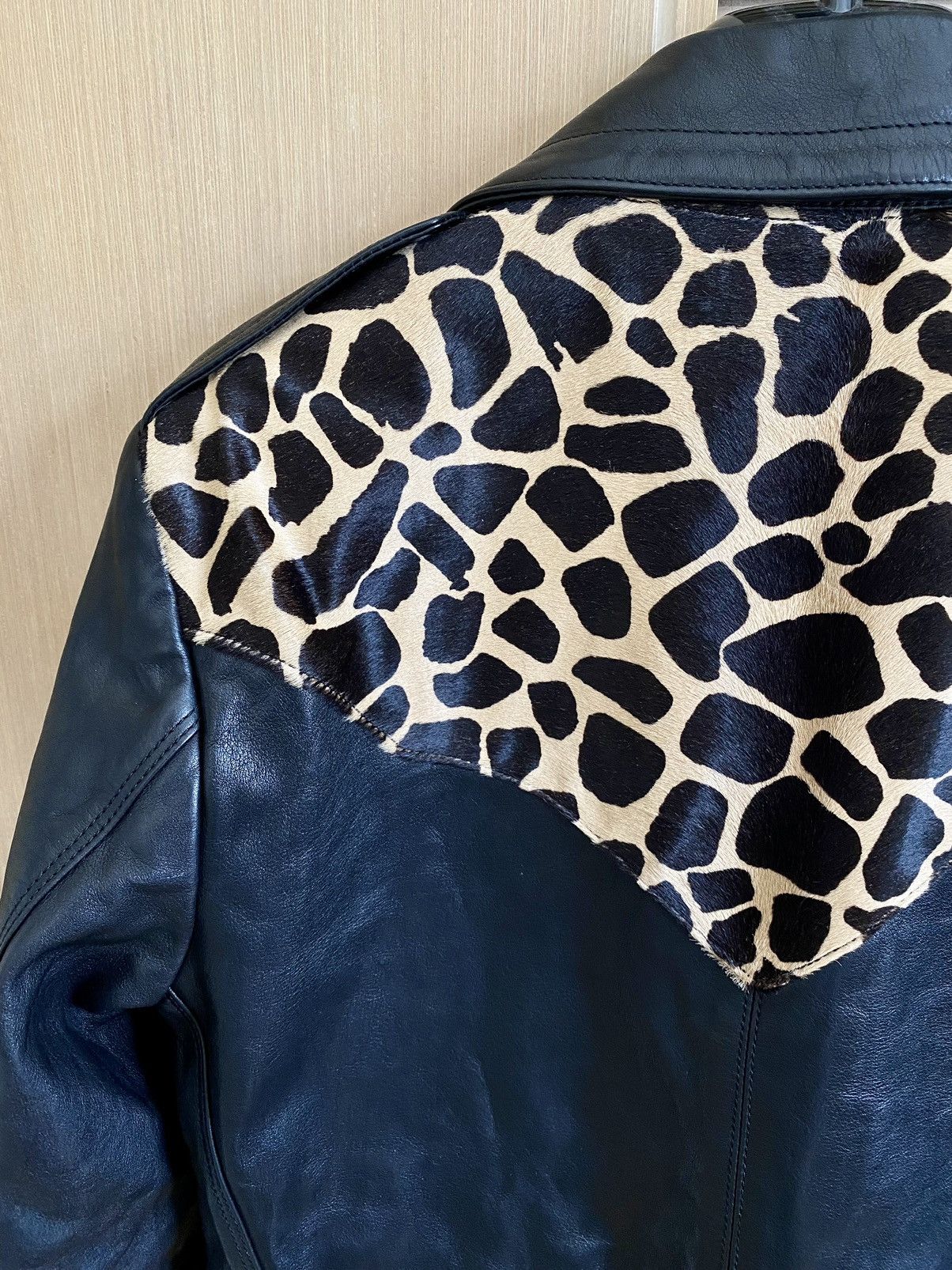 Hedi Slimane × Saint Laurent Paris FW14 Animal Print Biker Jacket Size US S / EU 44-46 / 1 - 6 Thumbnail