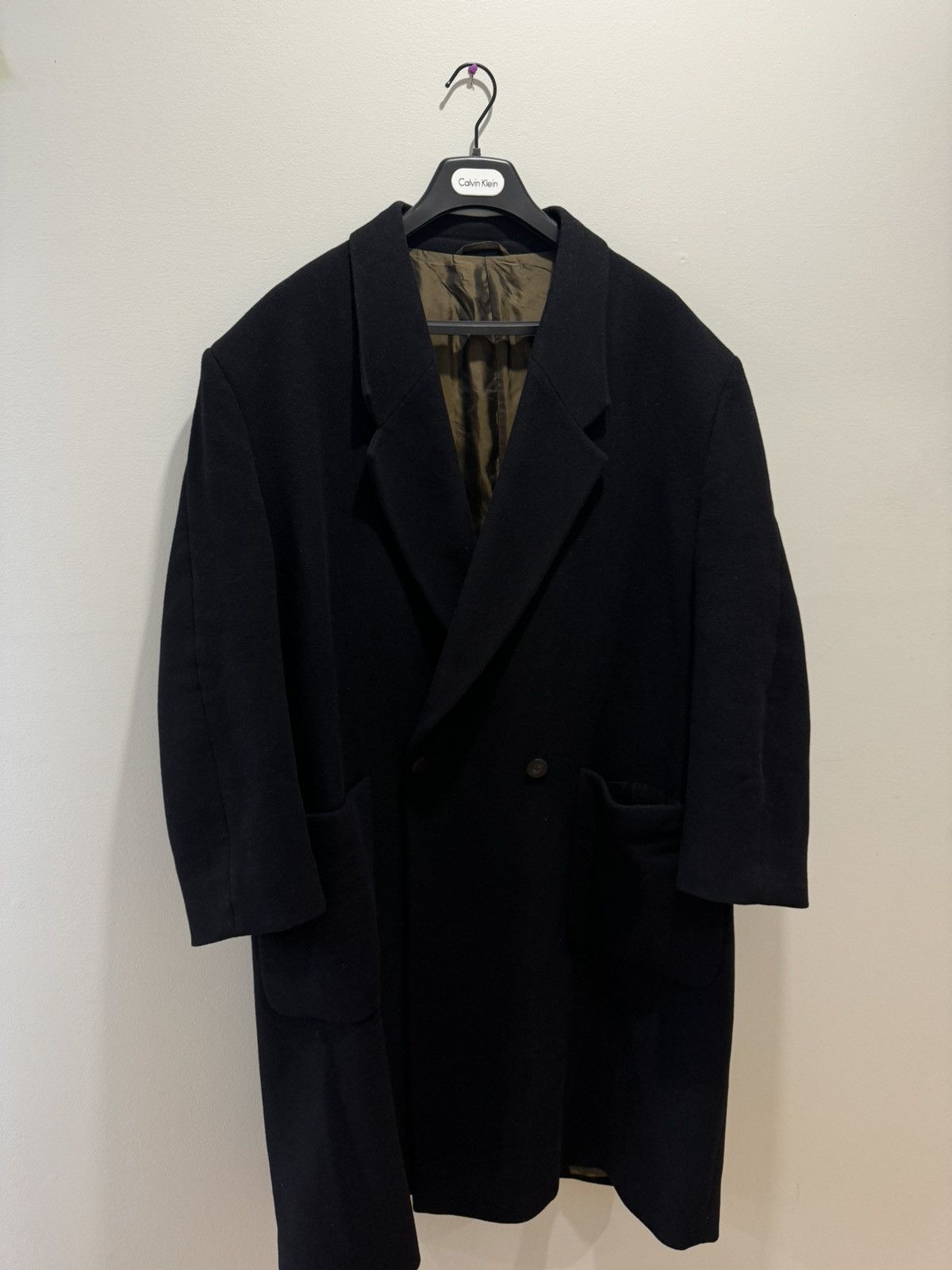 image of Ermenegildo Zegna x Fear Of God Zegna Overcoat in Black, Men's (Size XL)