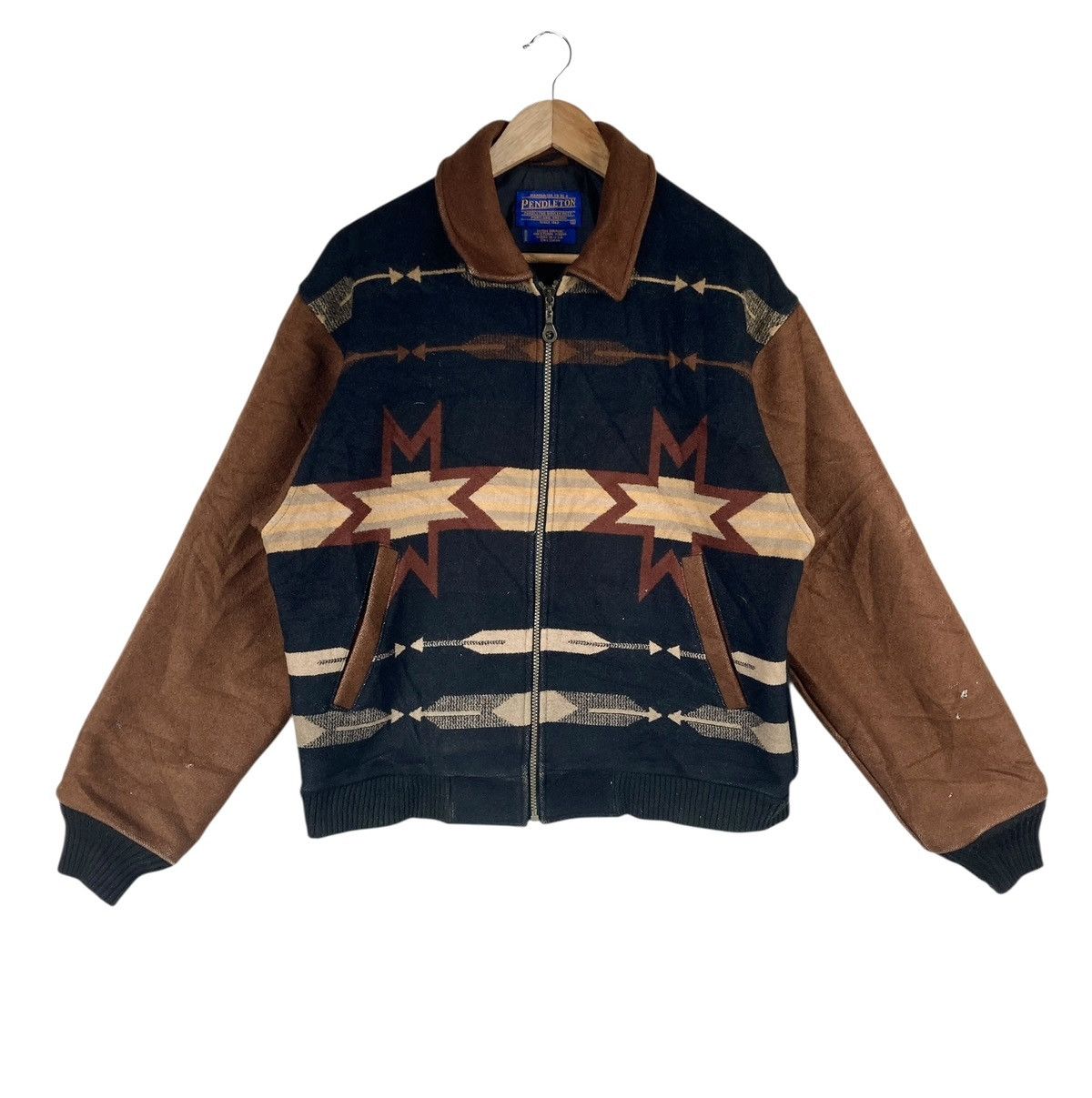 Pendleton Vintage PENDLETON USA NAVAJO Aztec Made in Usa Wool Jacket Size US M / EU 48-50 / 2 - 1 Thumbnail
