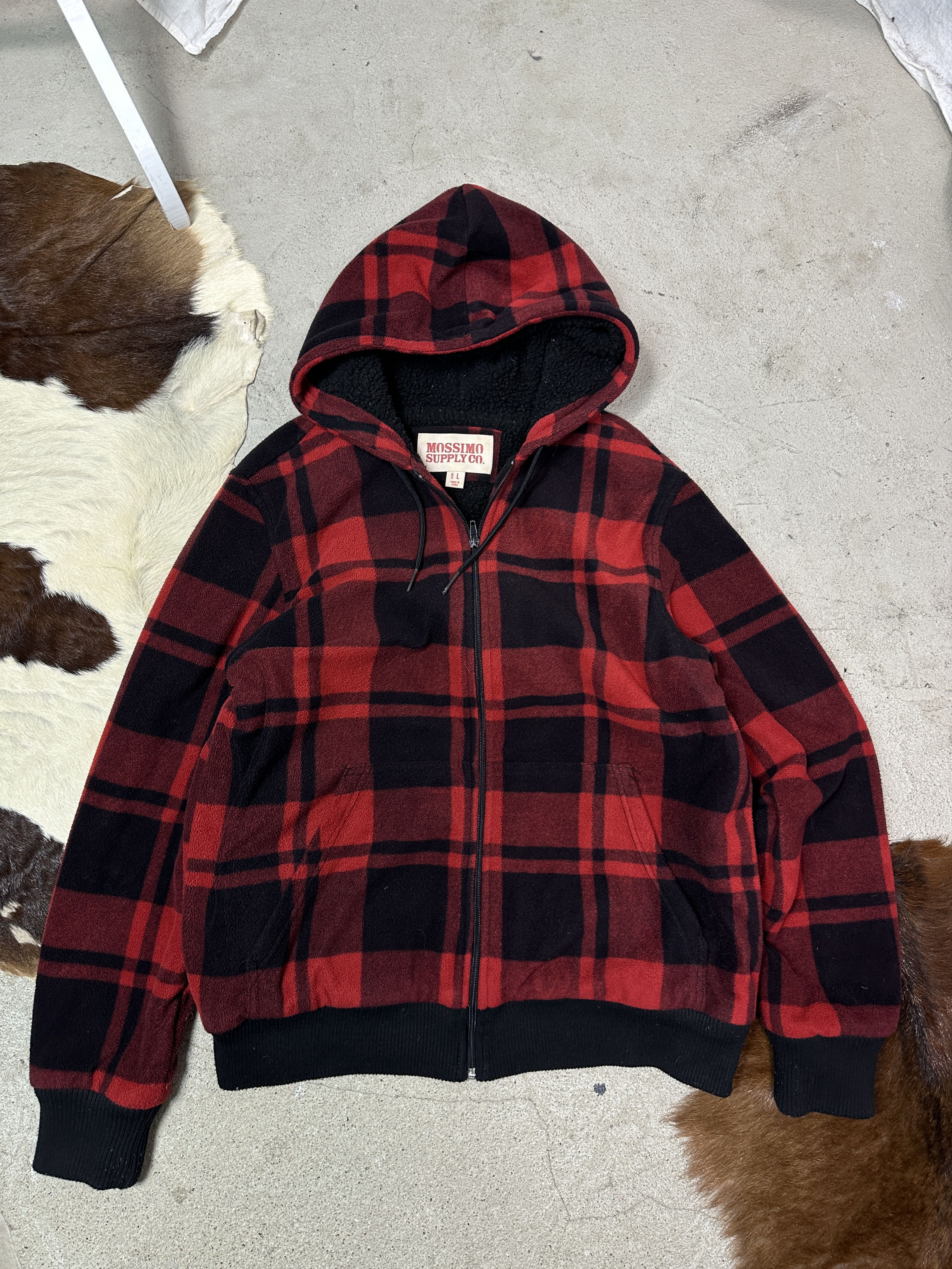 Vintage Vintage Streetwear Skater Tartan Faux-Fur Hoodie Y2K Size US L / EU 52-54 / 3 - 2 Thumbnail