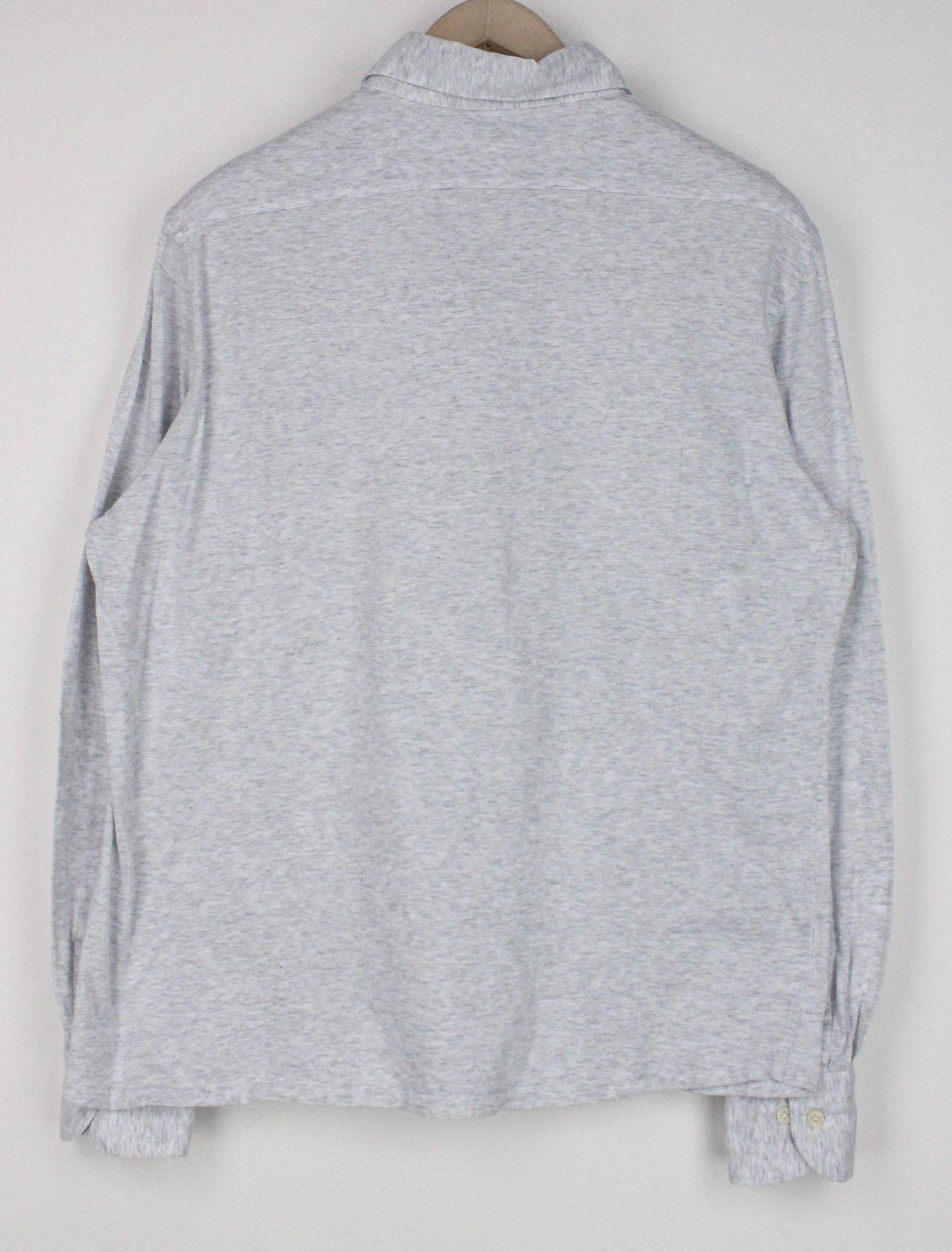 Suitsupply 41/42/16/16 1/2 Grey Extra Slim Cotton Polo 72768 Size 42R - 2 Thumbnail