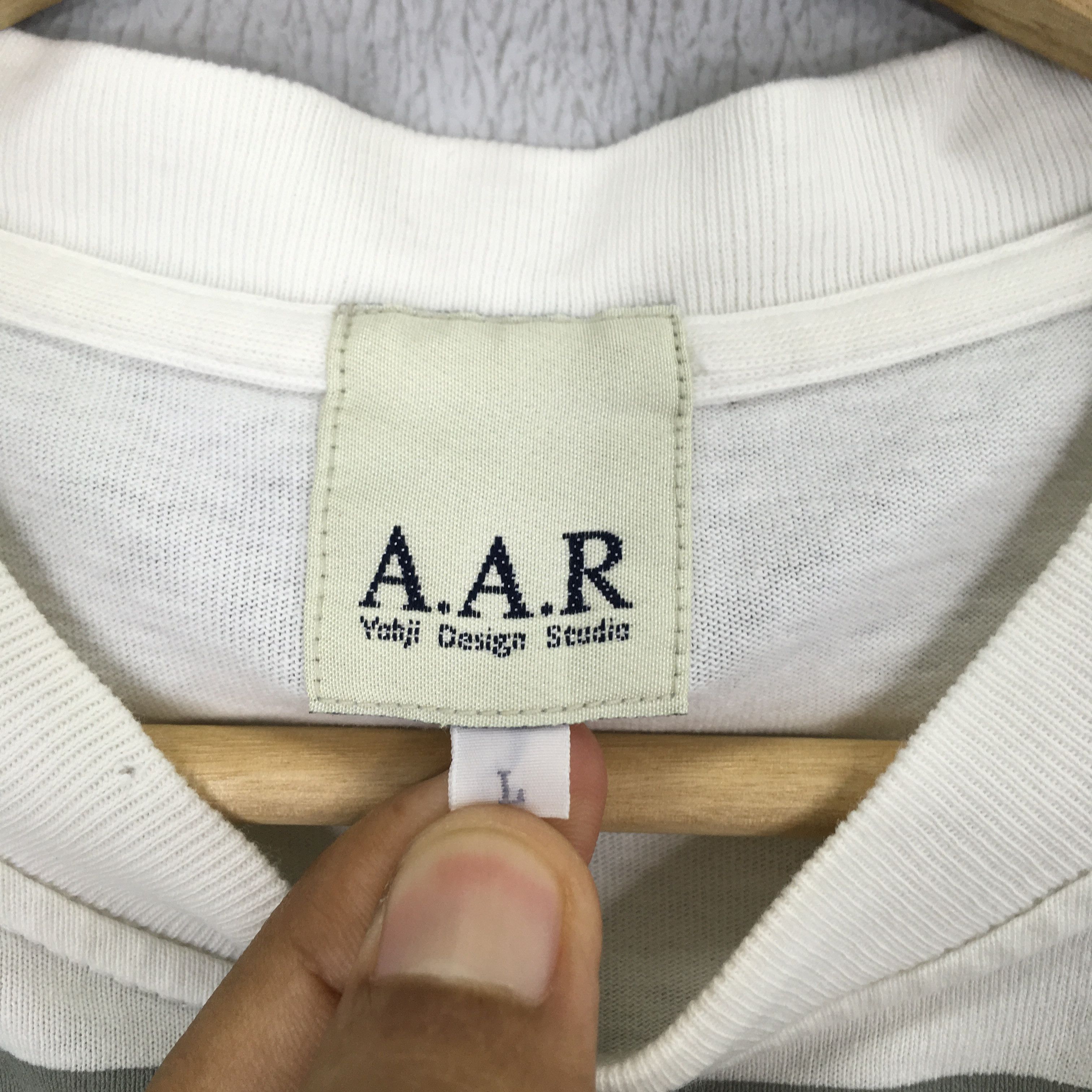 Vintage × Y's for Men × Yohji Yamamoto Vintage AAR Yohji Yamamoto Y's For Men Striped Tshirt Size US M / EU 48-50 / 2 - 9 Thumbnail