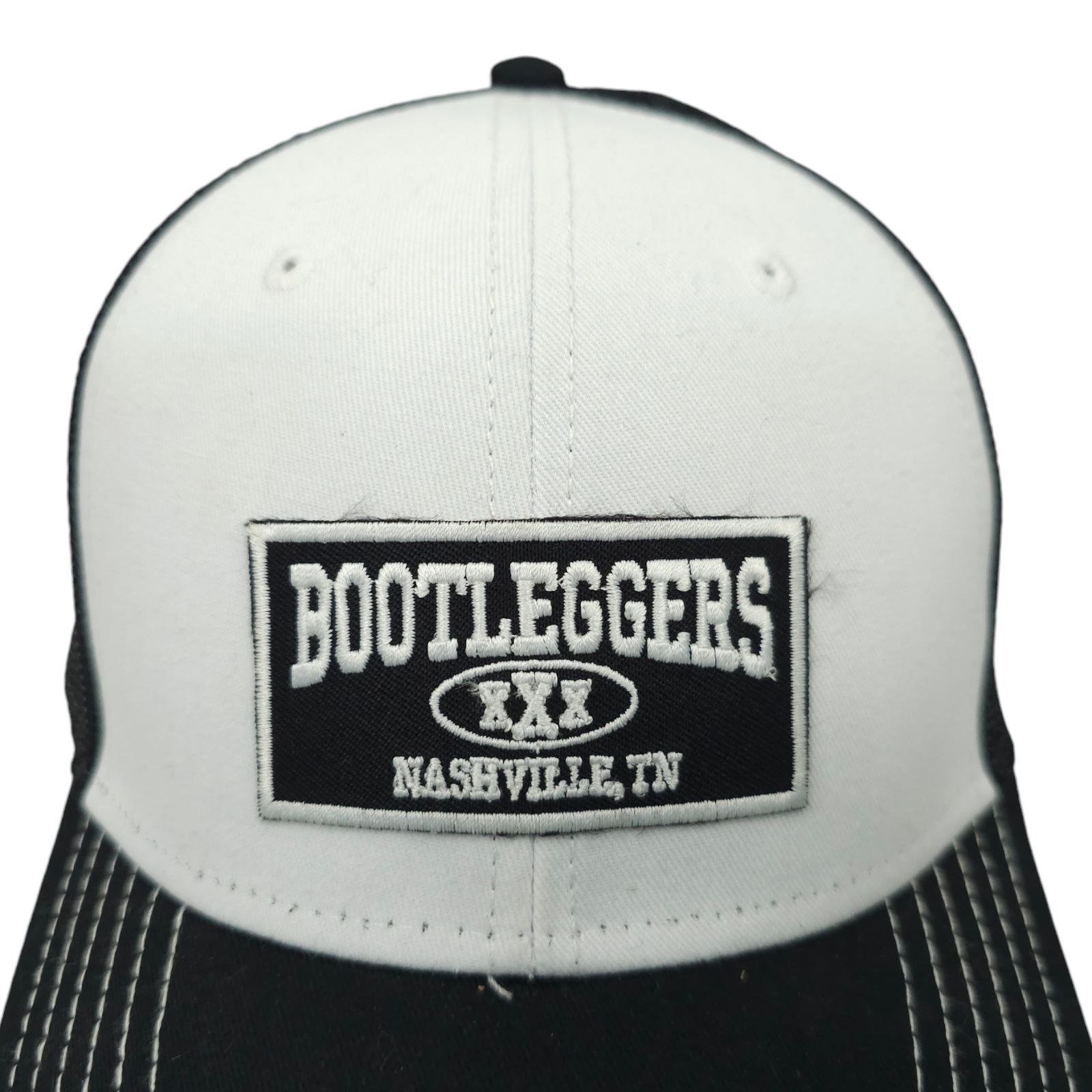 Otto Bootleggers Nashville TN Logo Patch Mesh Snapback Cap Hat Size ONE SIZE - 8 Thumbnail