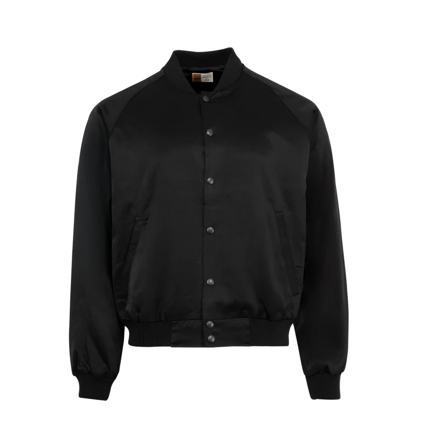 o1h1sh11225 Love Song Satin Jacket in Black