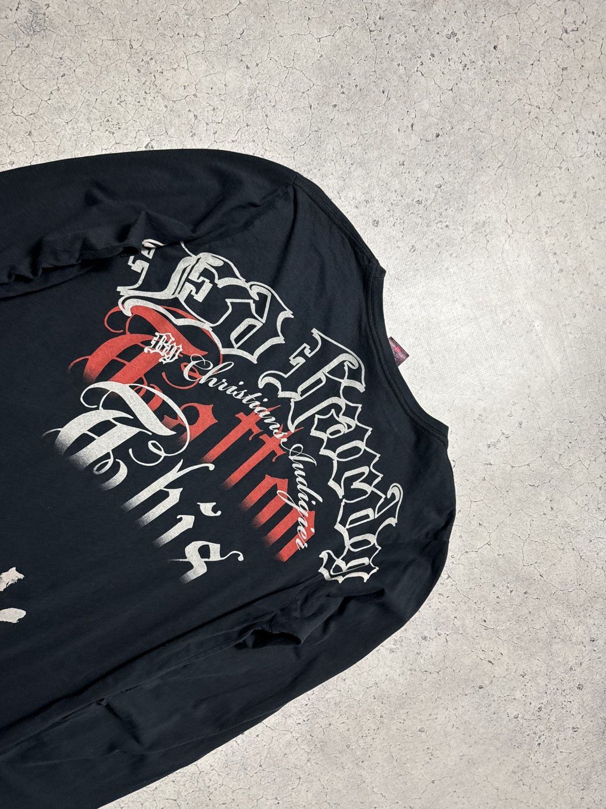 Ed Hardy Ed Hardy by Christian Audigier Big Logo Long Sleeve Size M Size US M / EU 48-50 / 2 - 13 Thumbnail