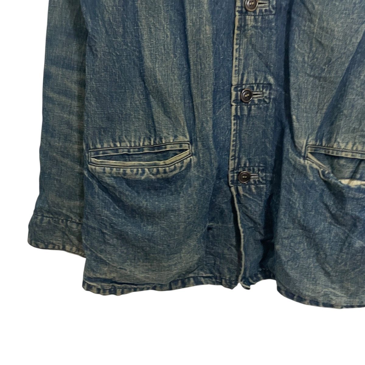 Blue Blue Japan Vintage Blue Blue Japan Distressed Denim Jacket Size US M / EU 48-50 / 2 - 3 Thumbnail