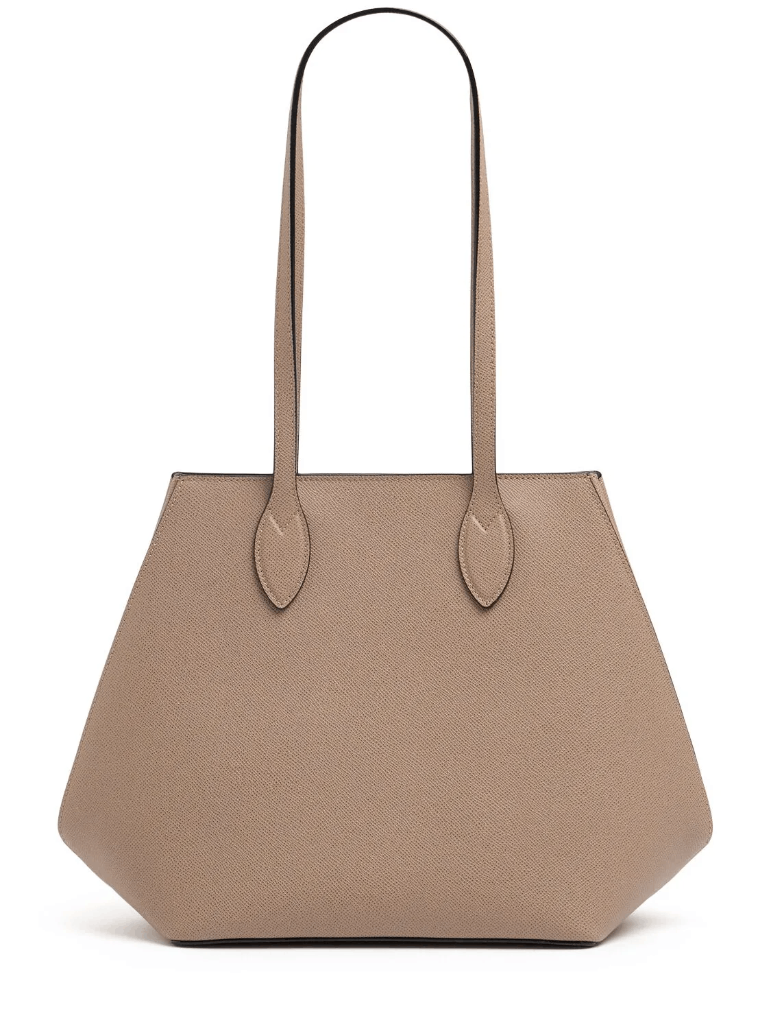 VALEXTRA Vivi Small $2980 Sahara Leather Tote Bag New