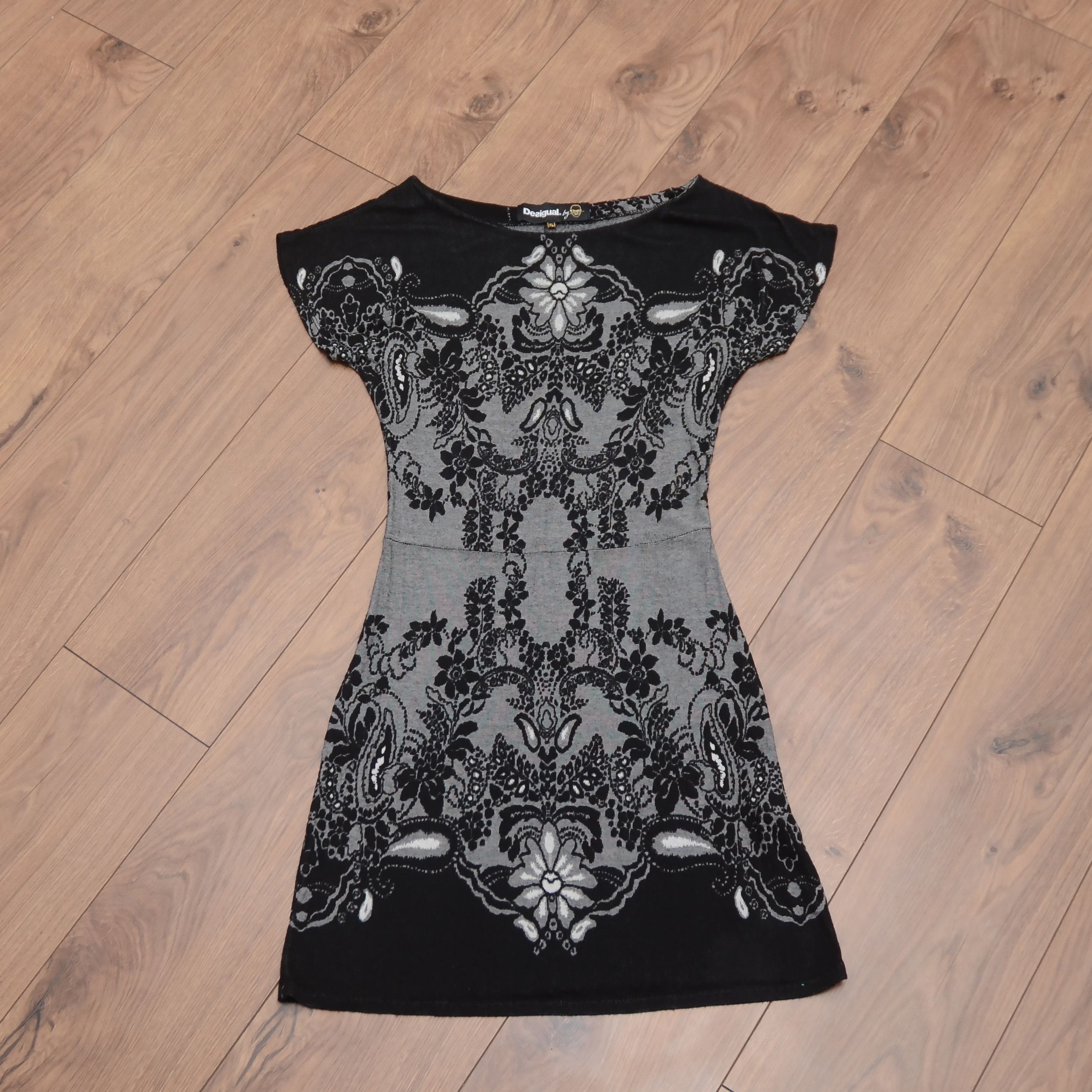 Desigual Desigual Elegant Women's Dress XL-L Black Lace Evening Size XL / US 12-14 / IT 48-50 - 5 Thumbnail