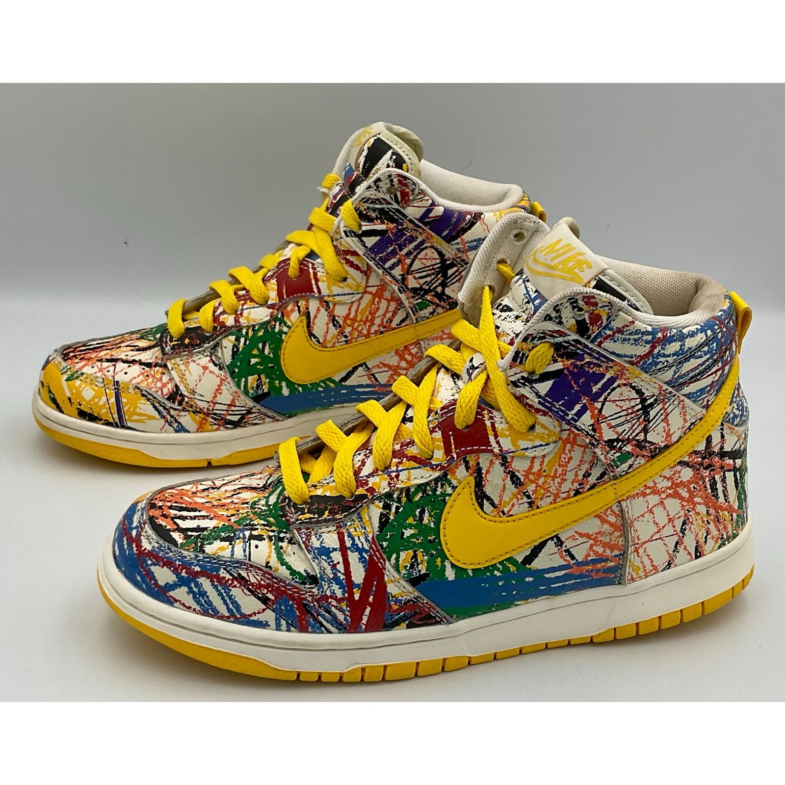 Nike Nike Dunk High PRM Scribble Sneaker 728443-100 Sz 6.5 Size US 6.5 / EU 39-40 - 2 Thumbnail