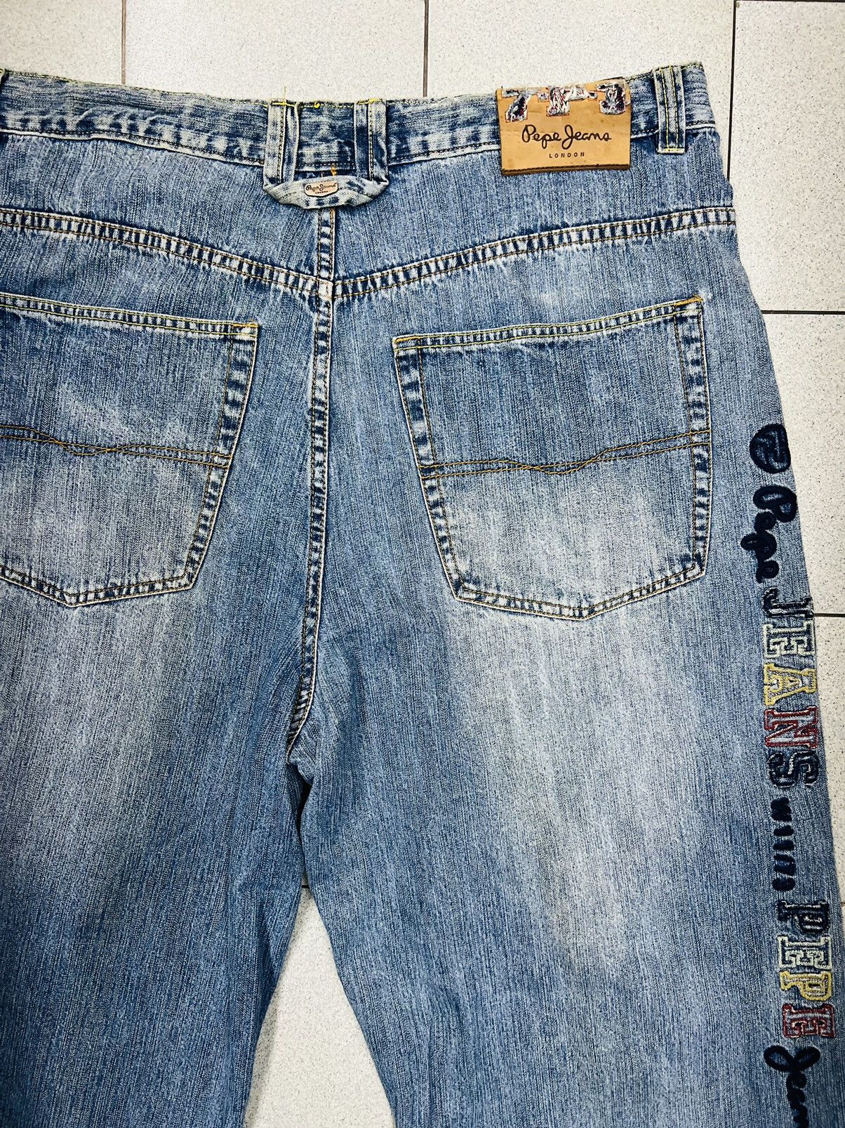 JNCO × Pepe Jeans Vintage Y2K Pepe Baggy Skater Hip-Hop Denim Jnco Style Size US 40 / EU 56 - 14 Thumbnail