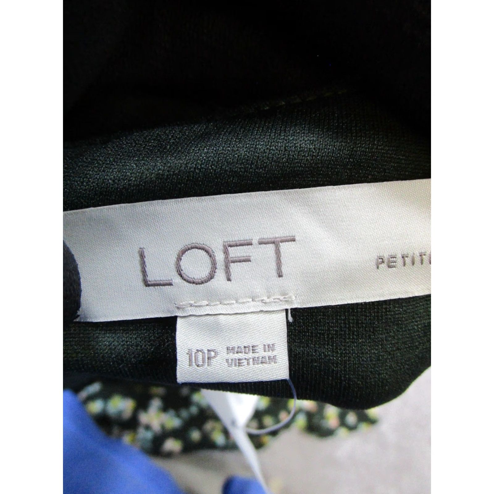 Loft VINTAGE Loft Women's Dress Sleeveless Summer Petite Green Floral A-Line Blouson 10 Small Womens Size L / US 10 / IT 46 - 3 Thumbnail