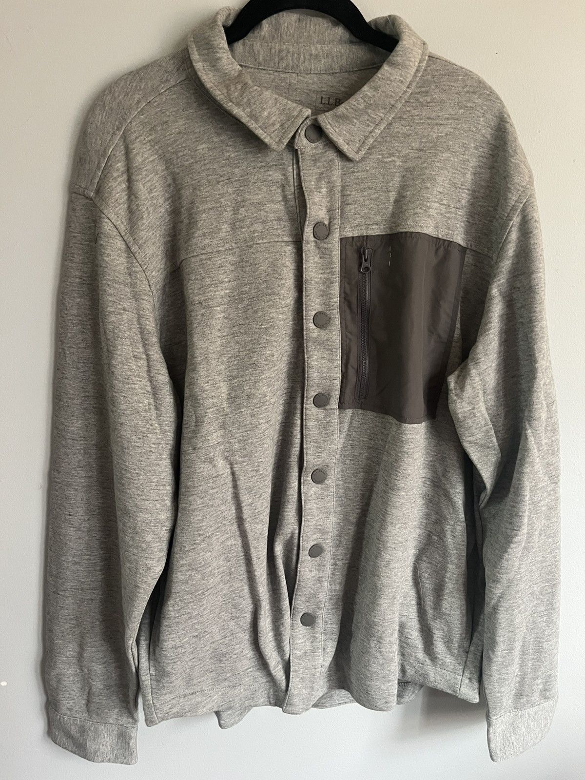 L.L. Bean L.L. Bean Shirt Jacket/Snap Front Sweatshirt Size US L / EU 52-54 / 3 - 1 Thumbnail