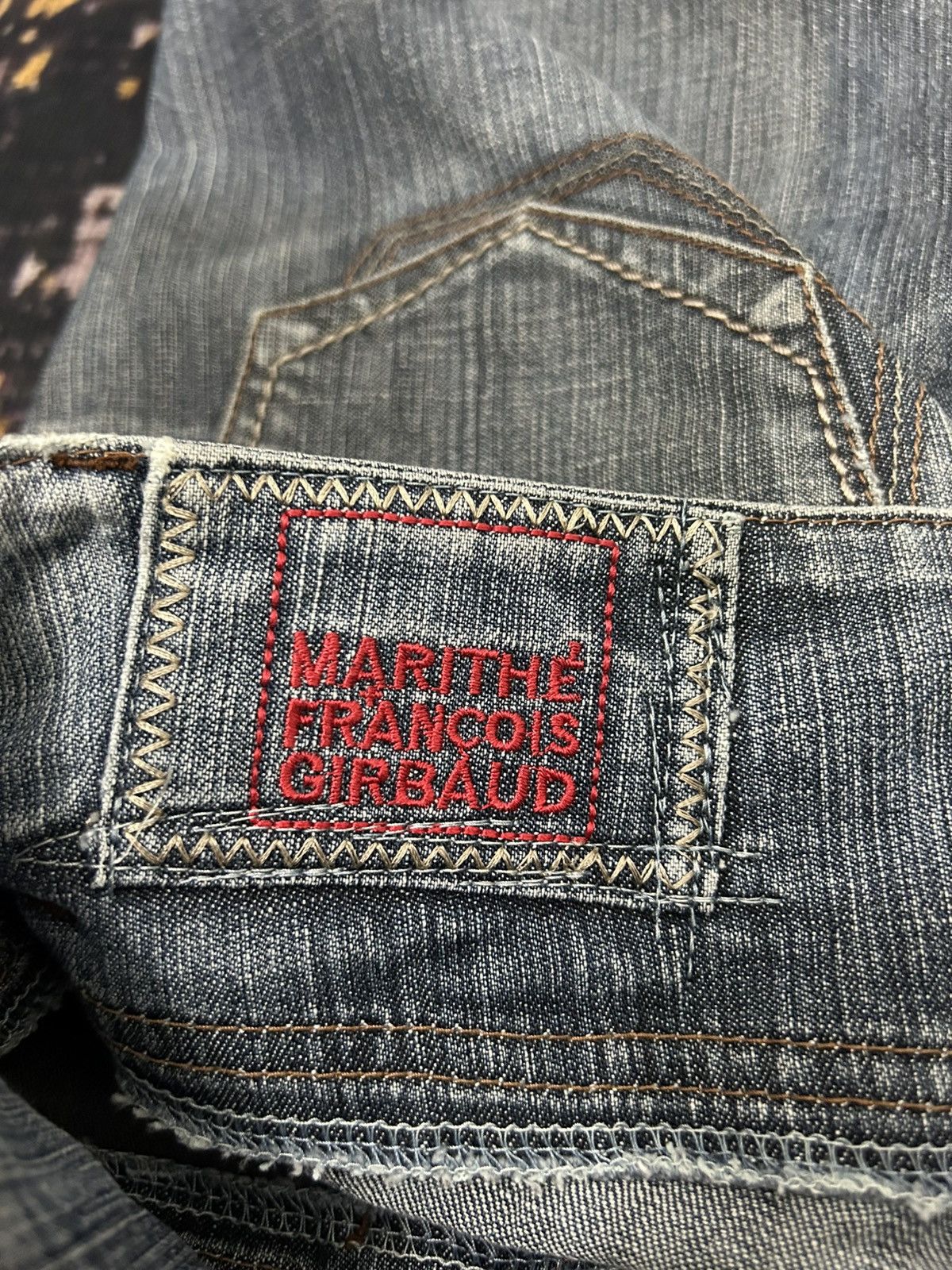 Marithe + Francois Girbaud Vintage Washed Marithe Feancois Girbaud Flare Jeans Size US 27 - 15 Thumbnail