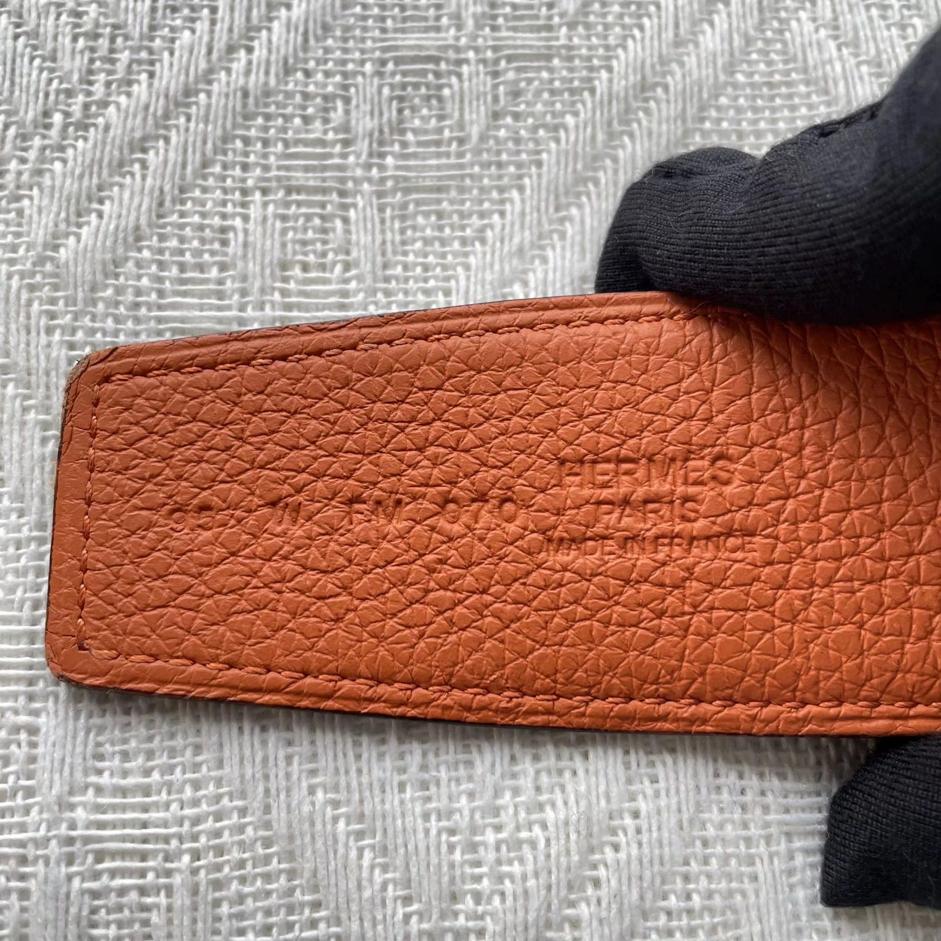 Hermes HERMES 98% Men's Black Reversible Leather Belt 112 Size ONE SIZE - 6 Thumbnail