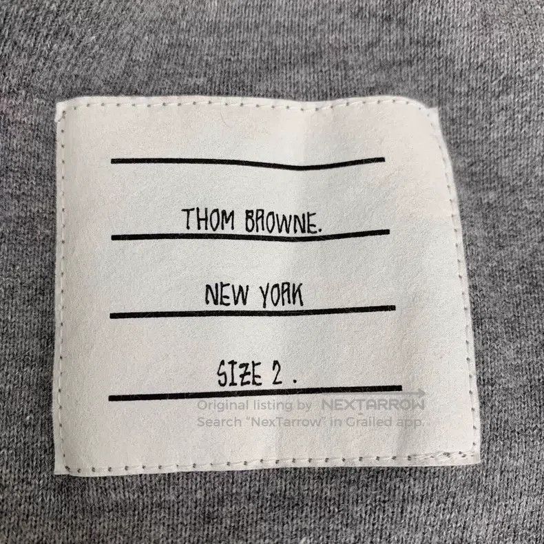 Thom Browne Thom Browne size 2 Gray Cotton Cuffed Sport Pants Size US 28 / EU 44 - 6 Thumbnail
