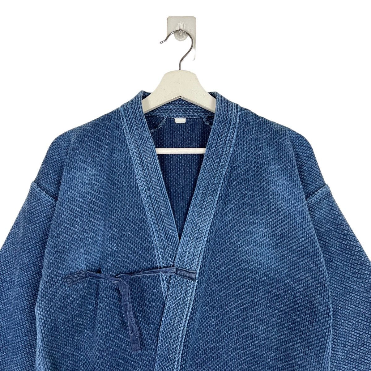 Indigo × Japanese Brand 🔥 1960s VINTAGE INDIGO KENDO KIMONO CARDIGAN Size US M / EU 48-50 / 2 - 4 Thumbnail