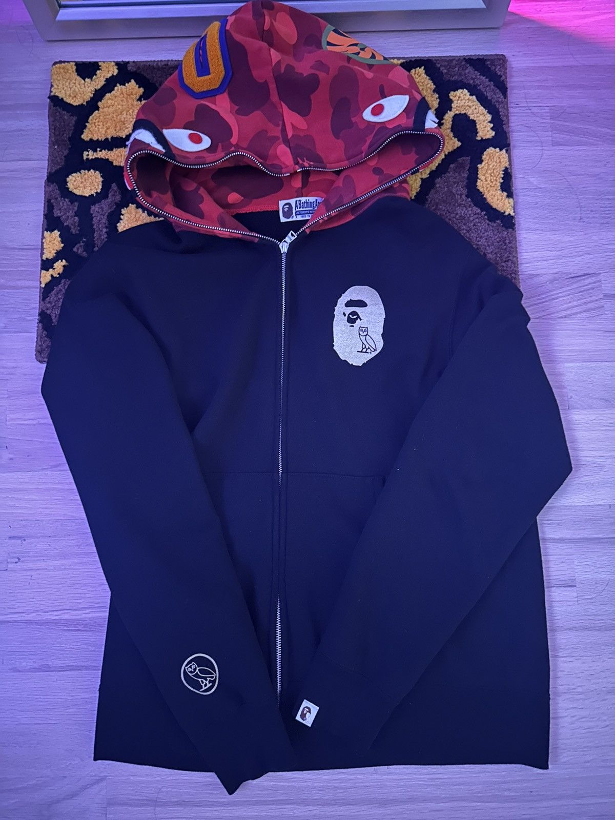 Bape bape x ovo zipup size L Size US L / EU 52-54 / 3 - 1 Thumbnail