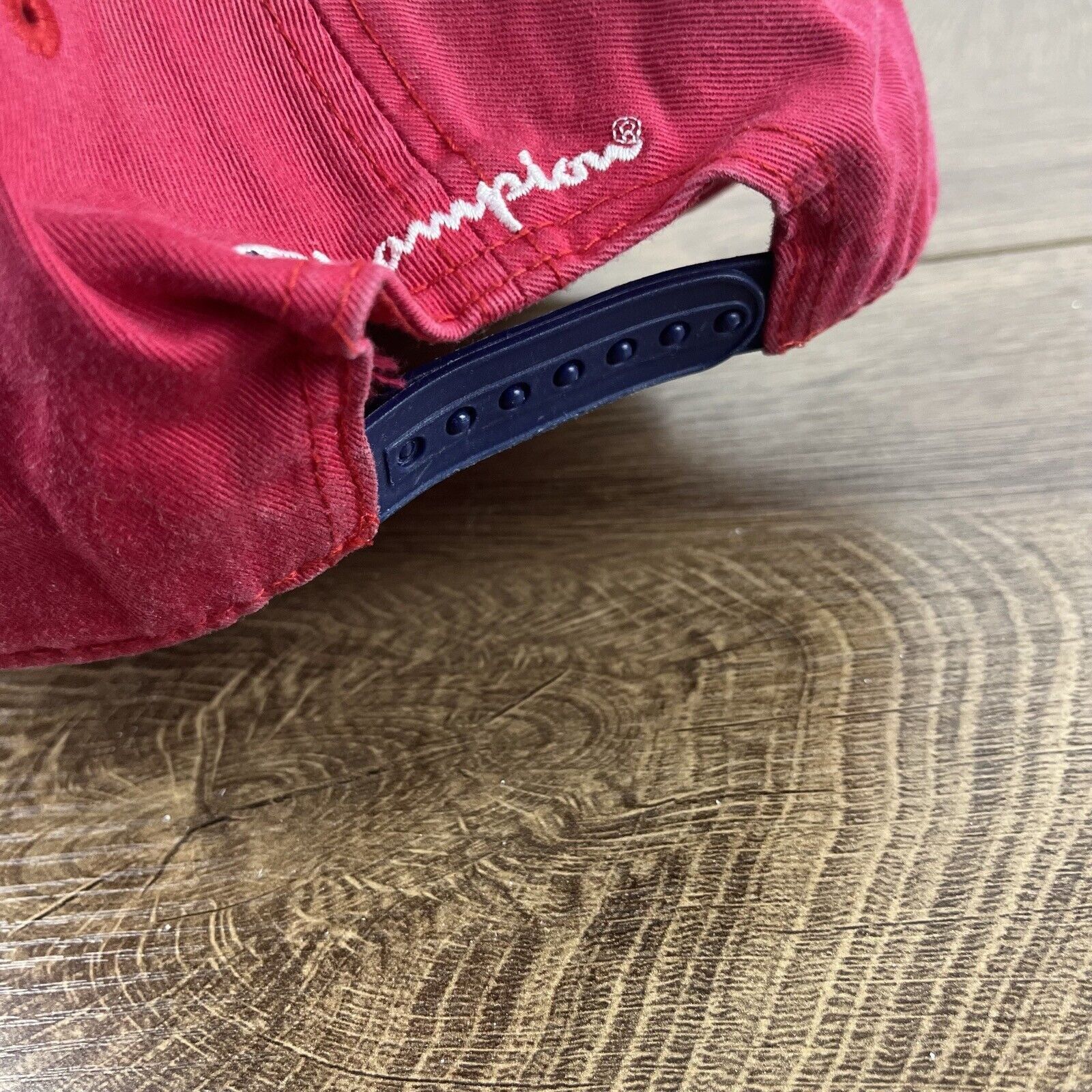 Champion Champion Brand Hat Champion Snapback Adjustable Hat Red Hat Size ONE SIZE - 10 Thumbnail