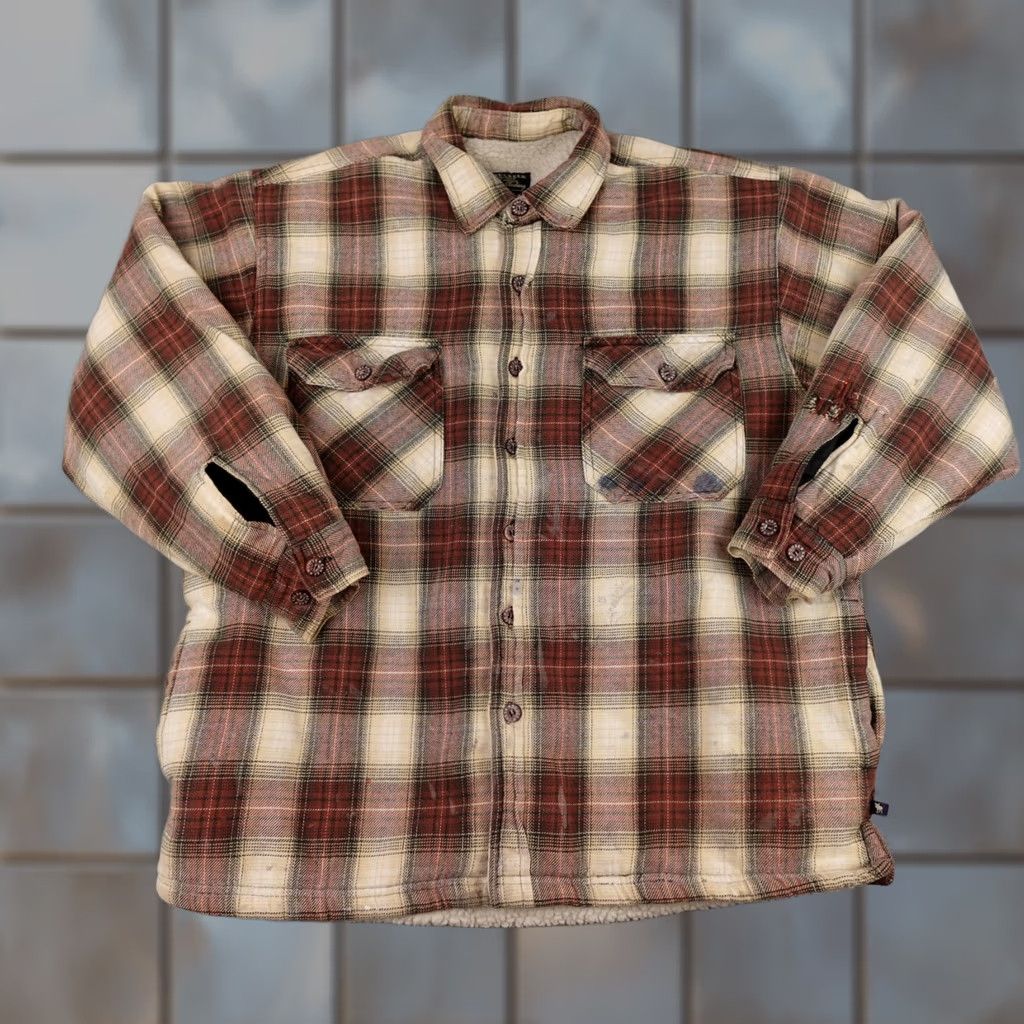 Vintage VINTAGE Moose Creek Jacket Mens L Red Plaid Flannel Lined Shacket Hiking Size US L / EU 52-54 / 3 - 1 Thumbnail