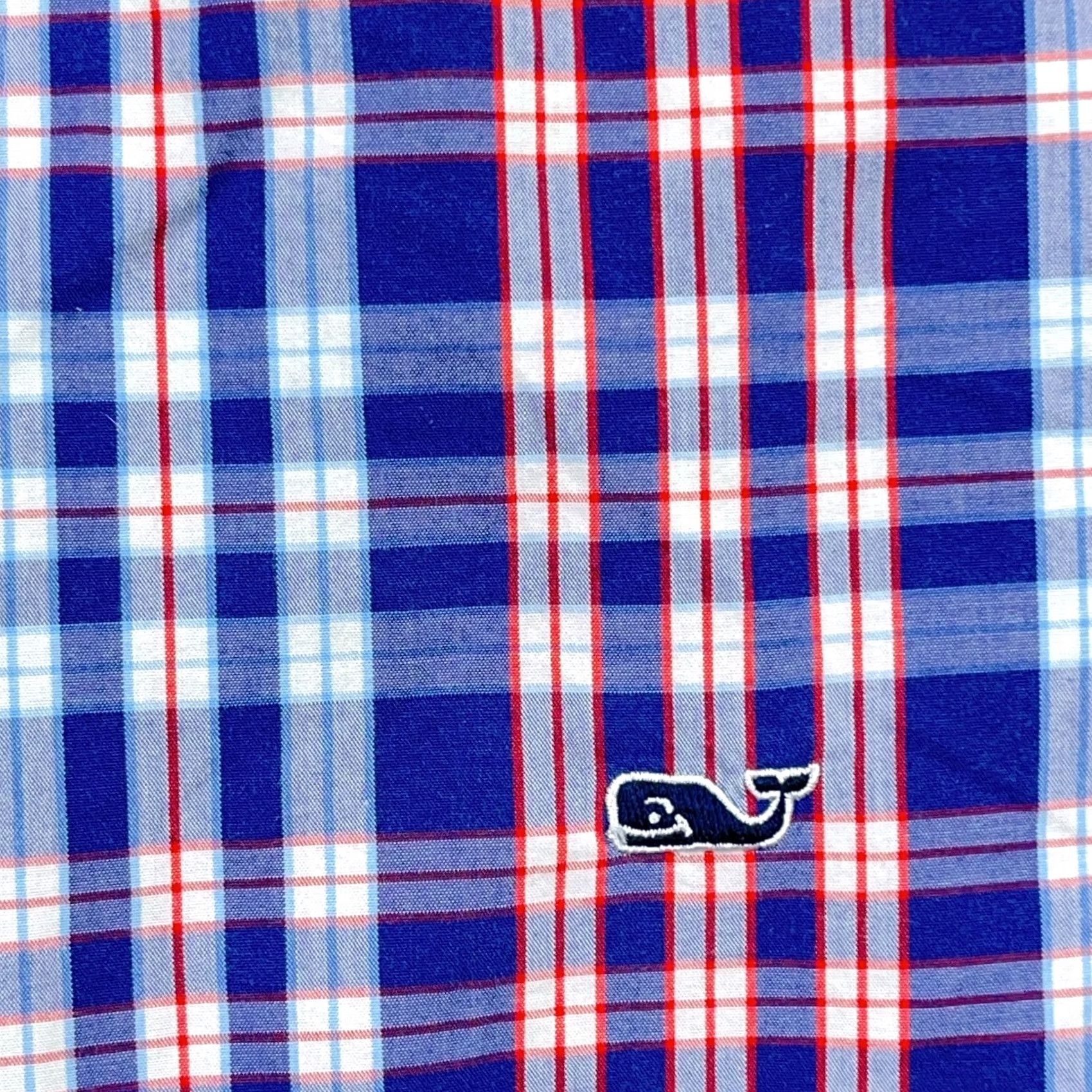 Vineyard Vines Vineyard Vines Shirt Men L Slim Fit Blue Red Plaid Button Up Poplin Whale B1 Size US L / EU 52-54 / 3 - 3 Thumbnail