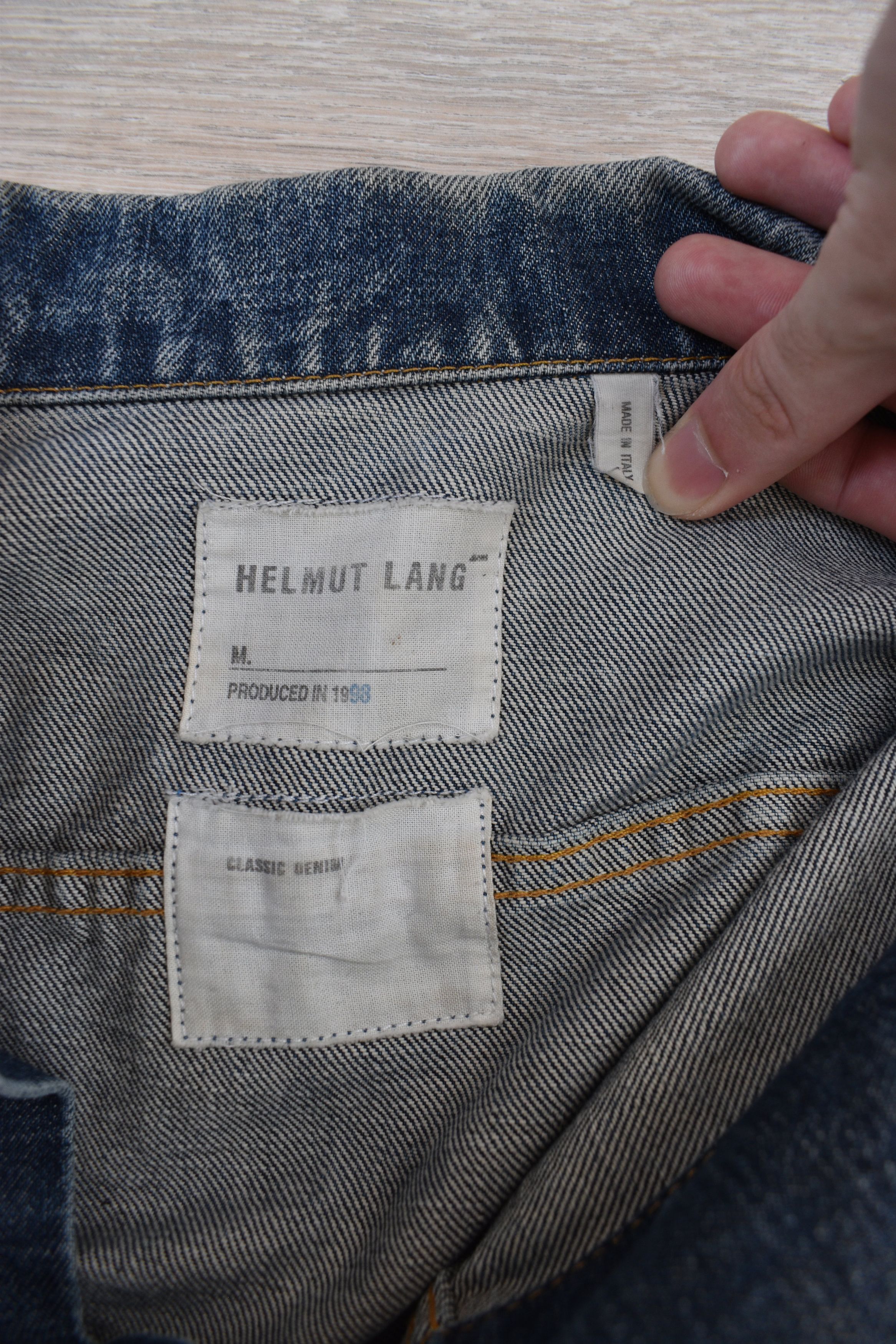 Helmut Lang Helmut Lang 1998 Type 2 Two Big Pocket Denim Jacket Size US S / EU 44-46 / 1 - 3 Thumbnail