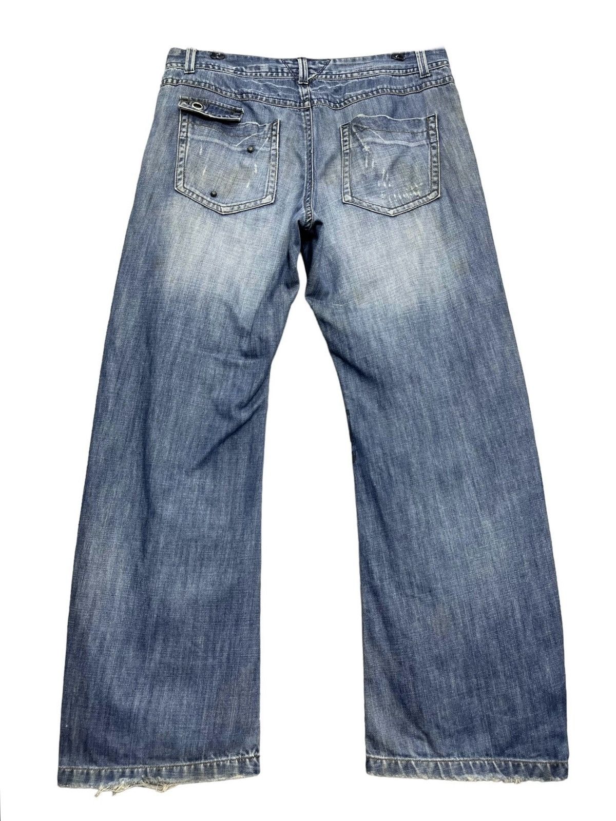 🔥Vintage EVERLAST NEW YORK CITY FIGHTLAND Distressed Denim