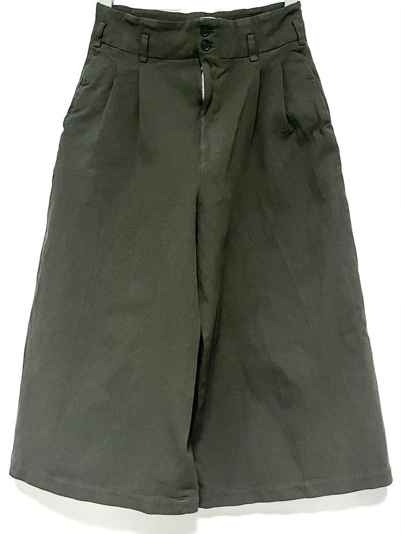 Comme des Garcons Comme des Garcons Green Wide-Leg Pants Size US 26 / EU 42 - 1 Thumbnail
