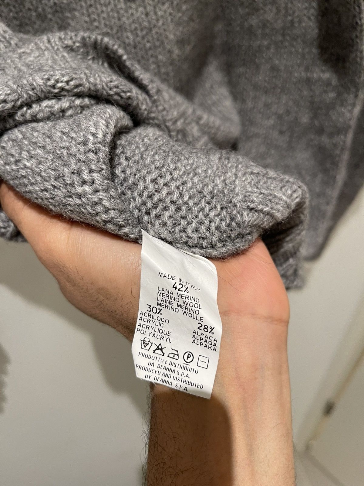 Neil Barrett Neil Barrett Fall 2003 Grey Alpaca Turtleneck Knitsweater Size US M / EU 48-50 / 2 - 23 Thumbnail