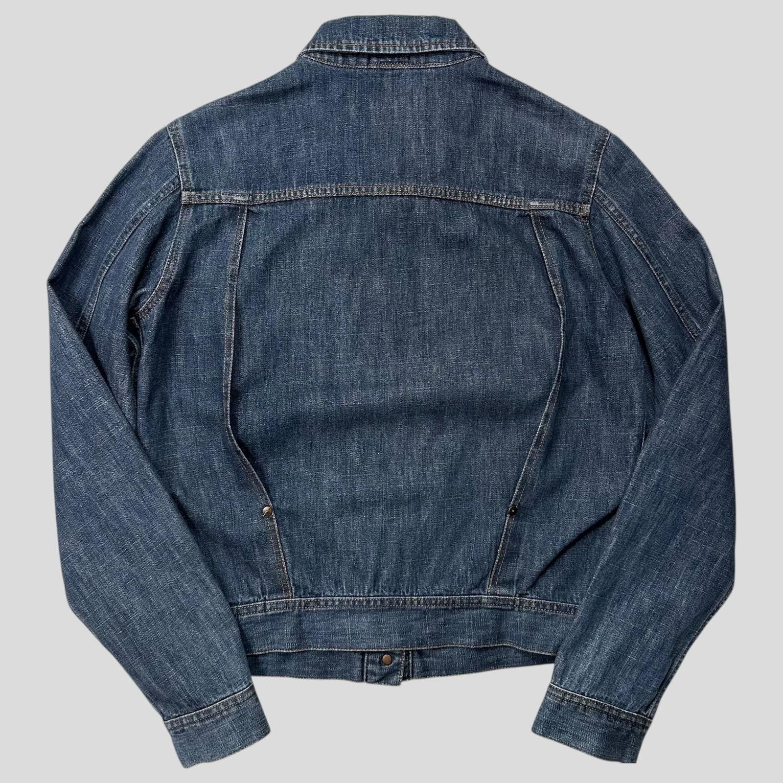 Miu Miu Miu Miu 2001 Runway Denim Fiammoto Pleated Work Jacket - S/M Size US M / EU 48-50 / 2 - 6 Thumbnail