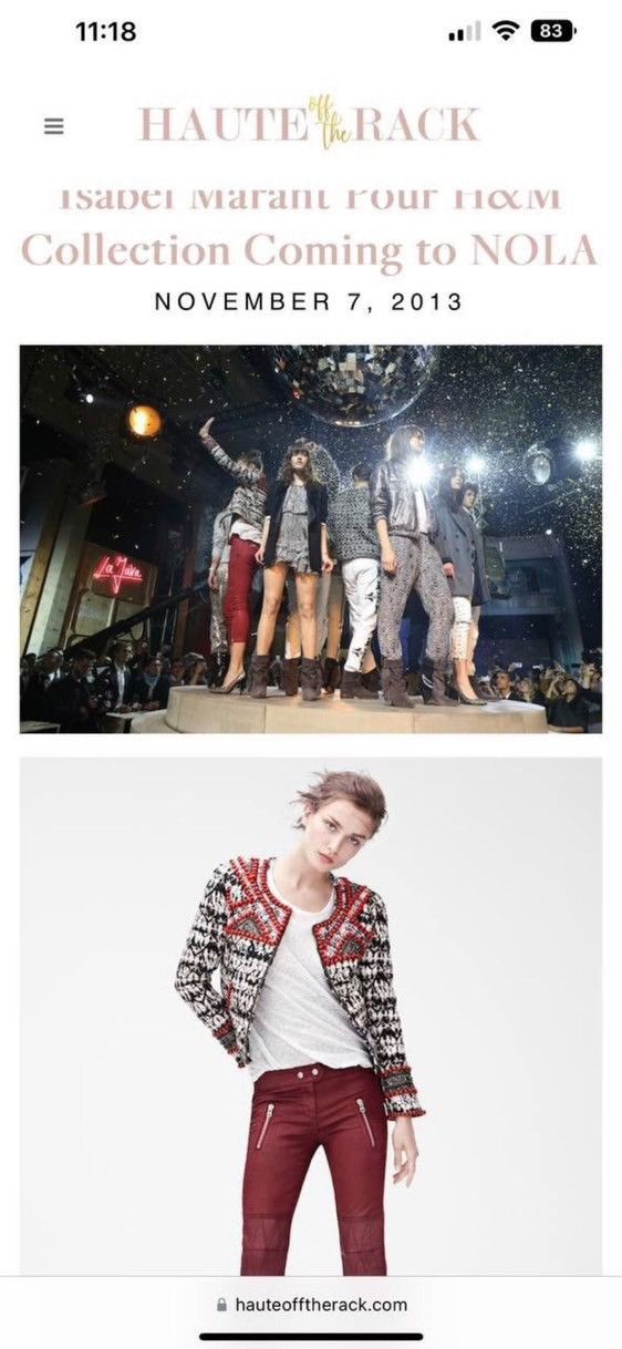 H&M × Isabel Marant × Vintage Isabel Marant x H&M jacket Etoile 2013 Beaded Boho vintage Size S / US 4 / IT 40 - 2 Thumbnail