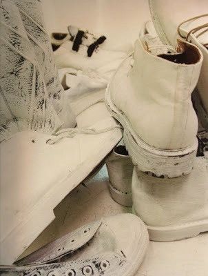 Maison Margiela SS00 White Painted Cowboy Boots Size US 9 / EU 42 - 13 Thumbnail