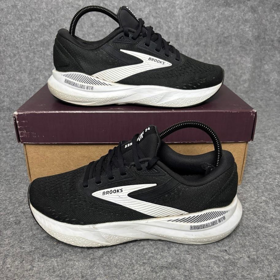 Brooks Brooks Adrenaline GTS 24 Black Road Running Shoes Women 8 US Size US 8 / IT 38 - 1 Thumbnail