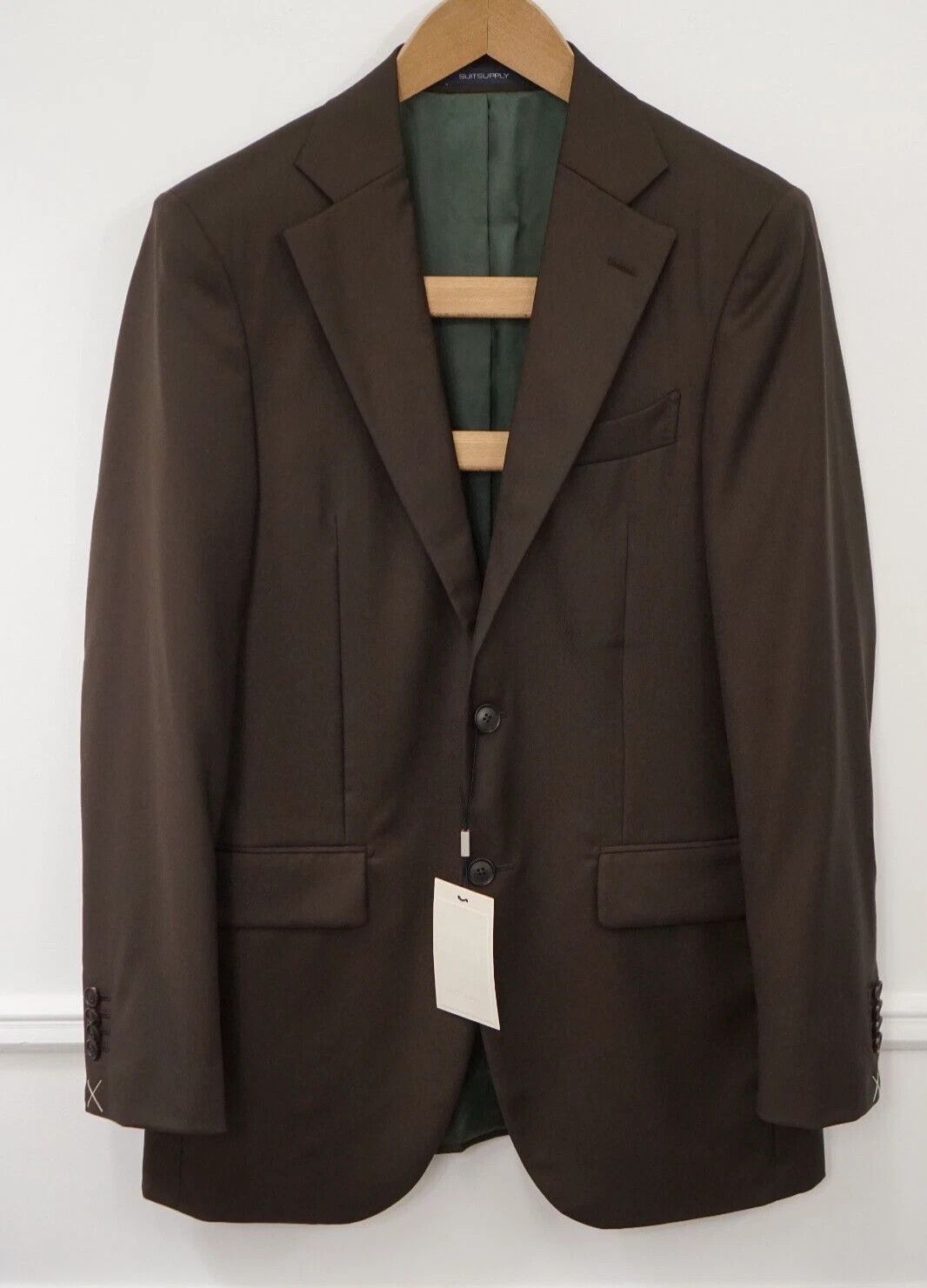 Suitsupply Men Suitsupply Blazer La Spalla Brown Wool Size 90 UK/US36L Size 36R - 1 Thumbnail