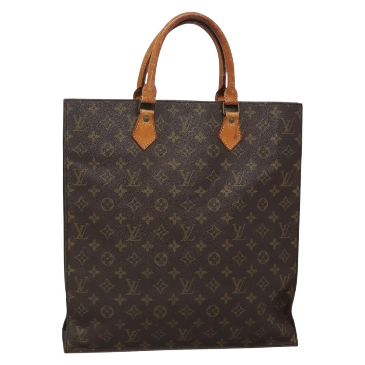 Louis Vuitton LOUIS VUITTON Monogram Sac Plat Hand Bag M51140 Size ONE SIZE - 1 Thumbnail
